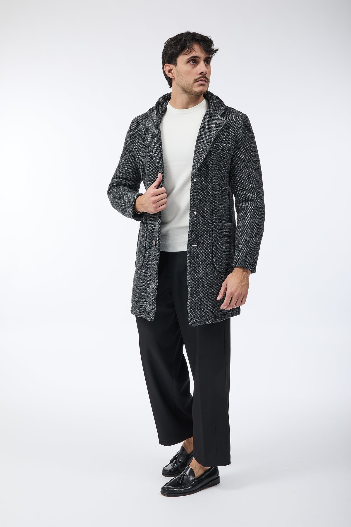 Cappotto V2 Punto riso Nero