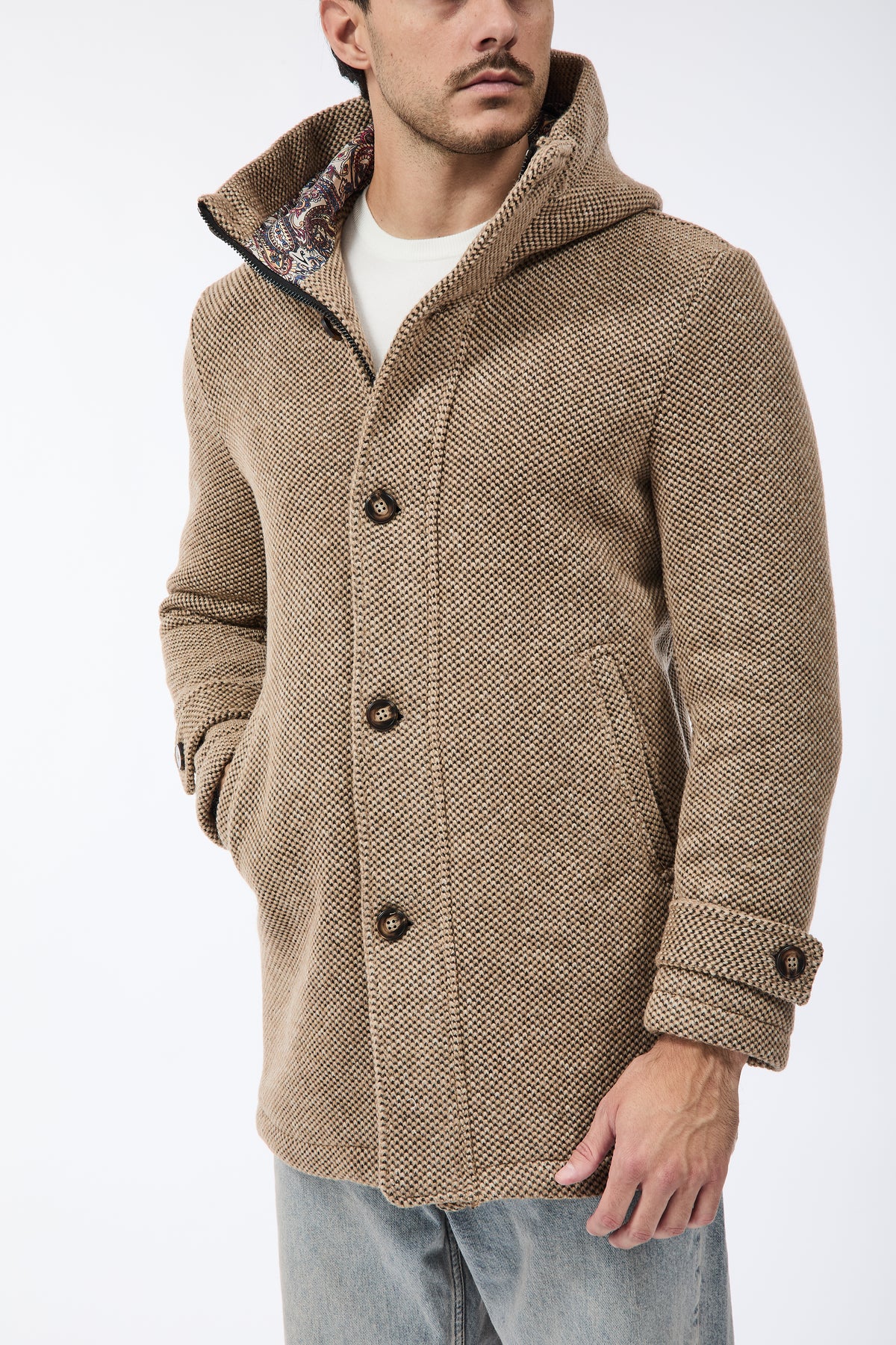 Parka V2 Lungo Punto riso Sabbia