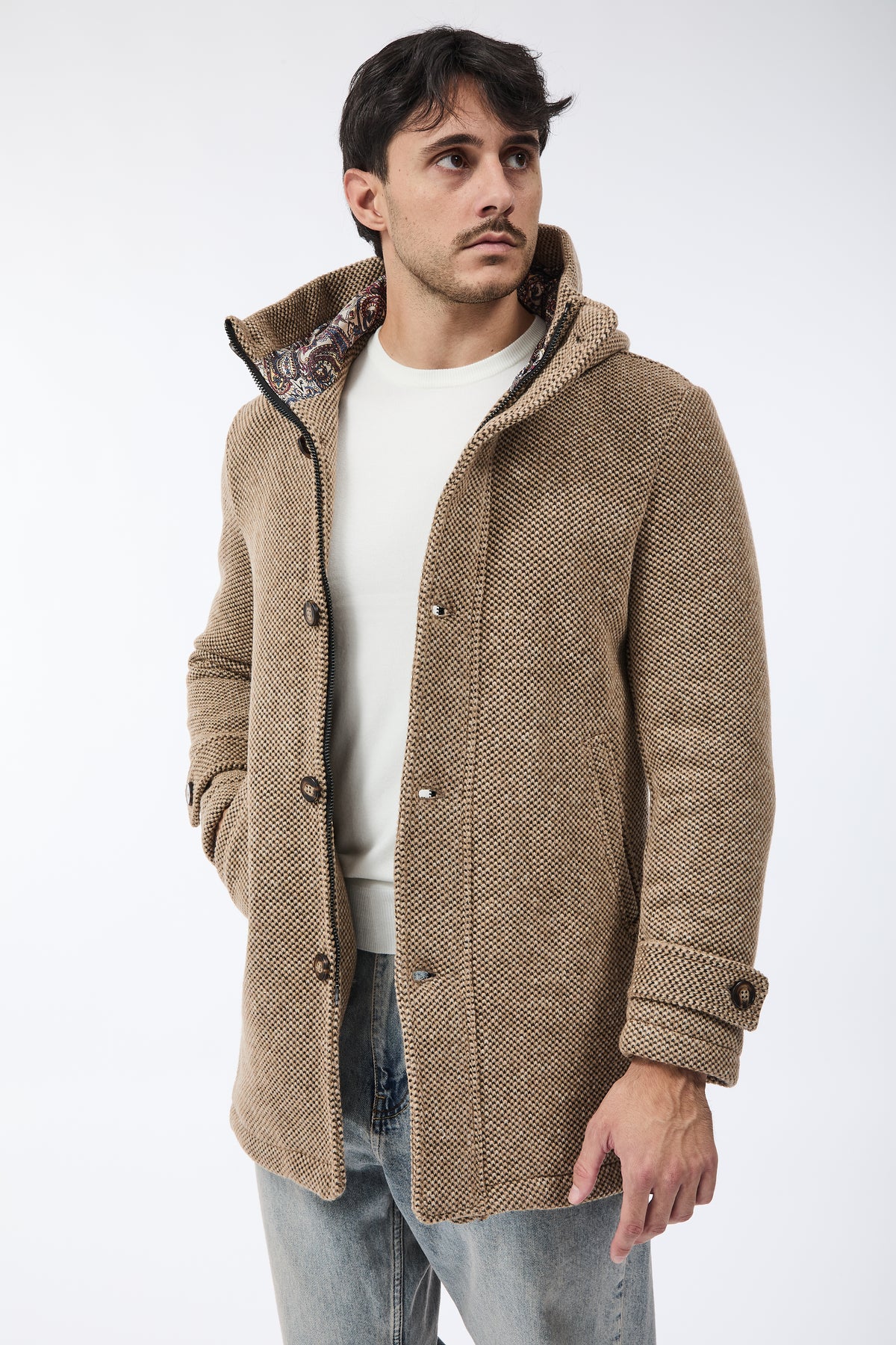 Parka V2 Lungo Punto riso Sabbia