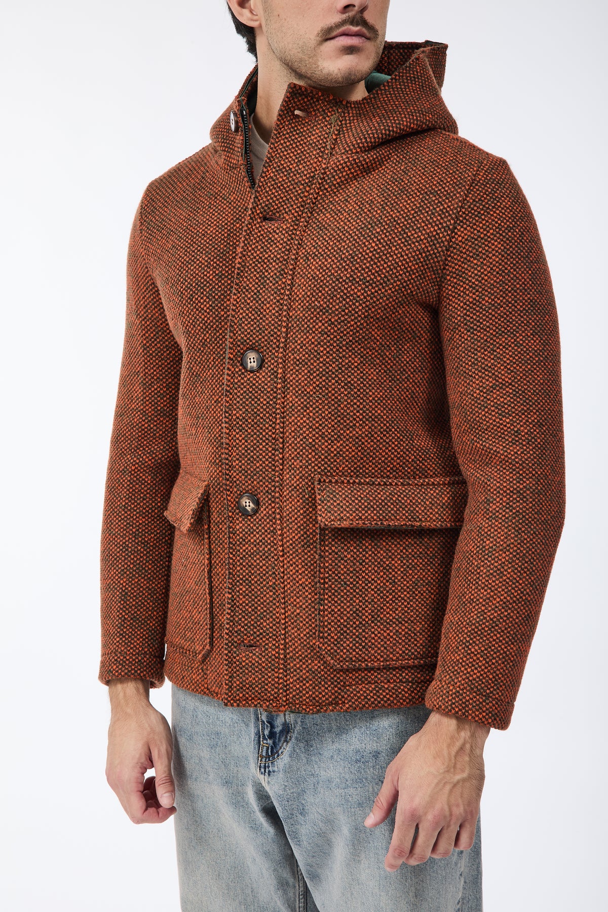 Parka V2 Corto Multicolor Arancione