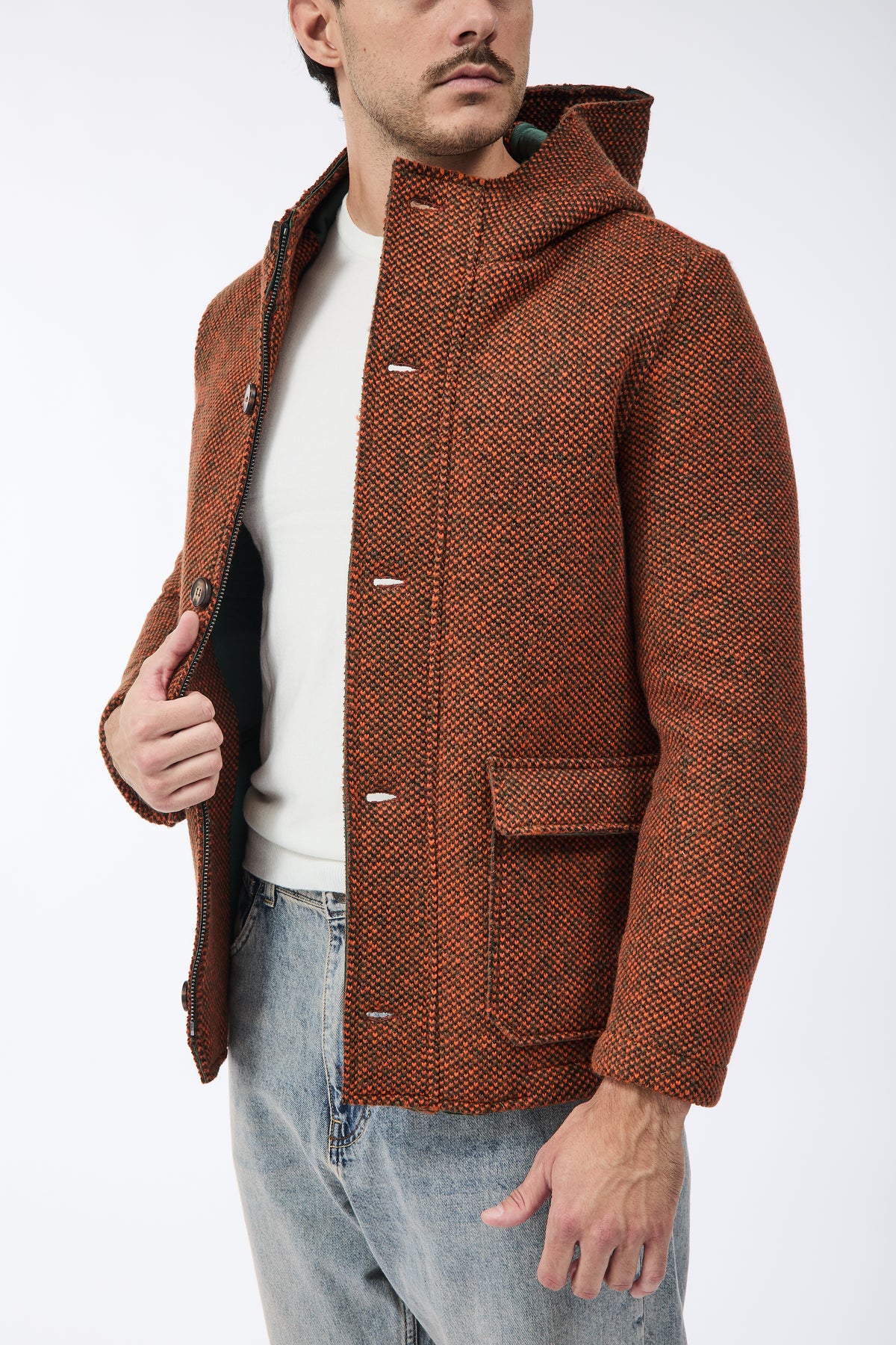 Parka V2 Corto Multicolor Arancione