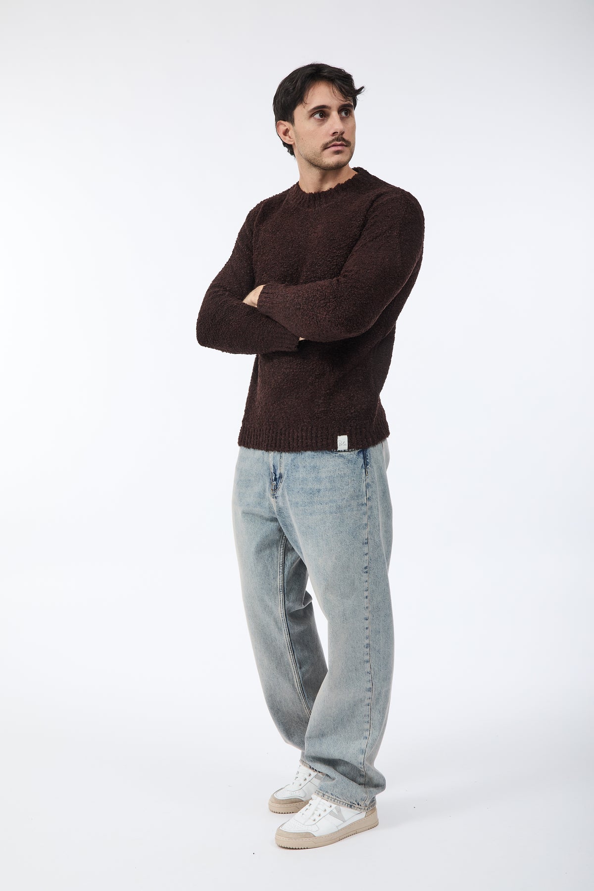 Maglione Block Eleven Bouclè Moro