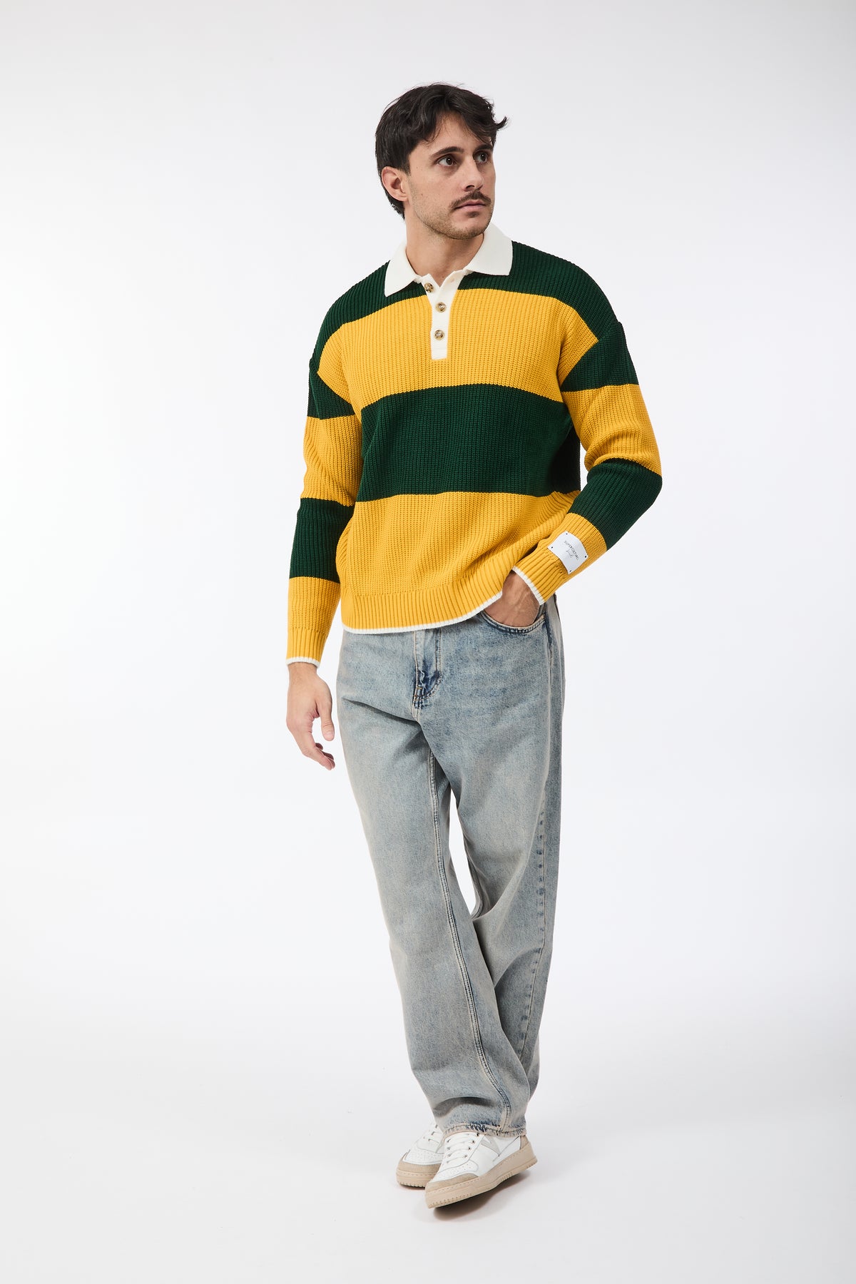Maglione Superculture Polo AK7045 V.bosco-Giallo