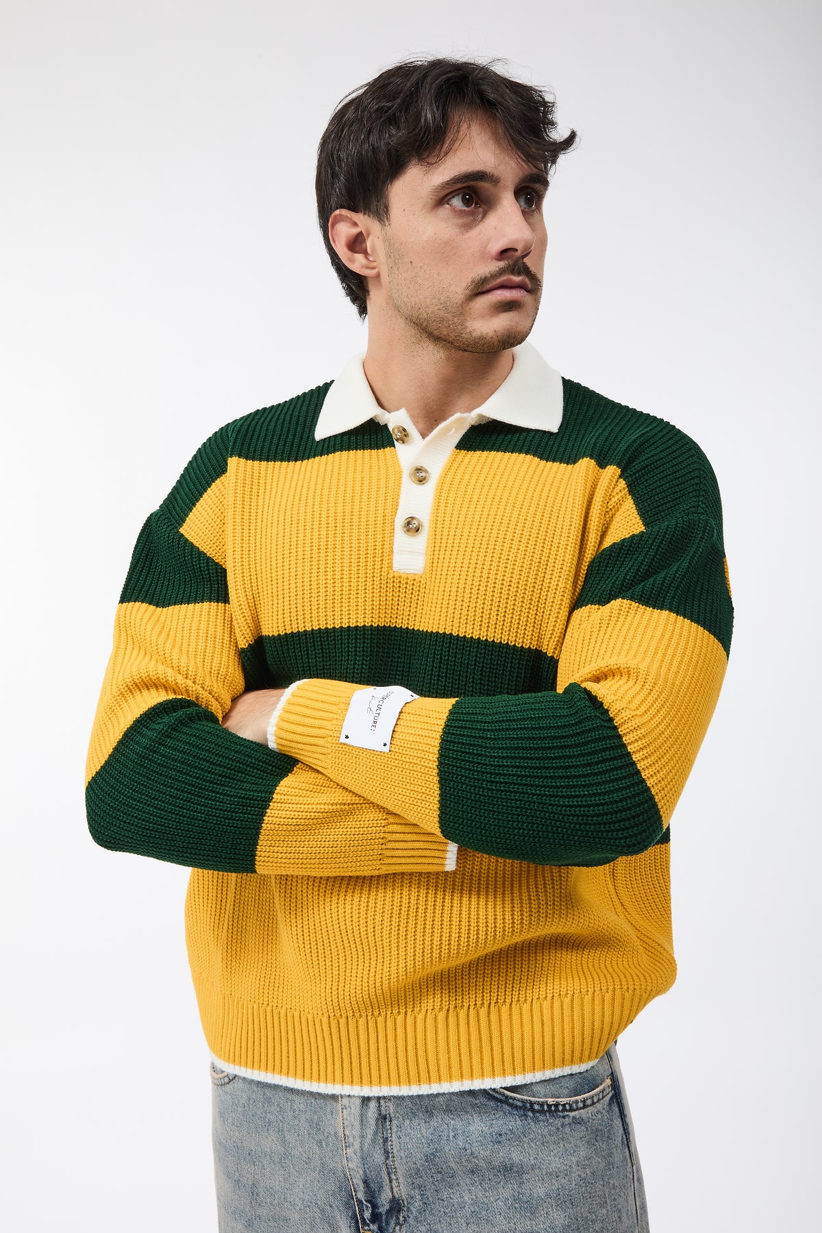 Maglione Superculture Polo AK7045 V.bosco-Giallo