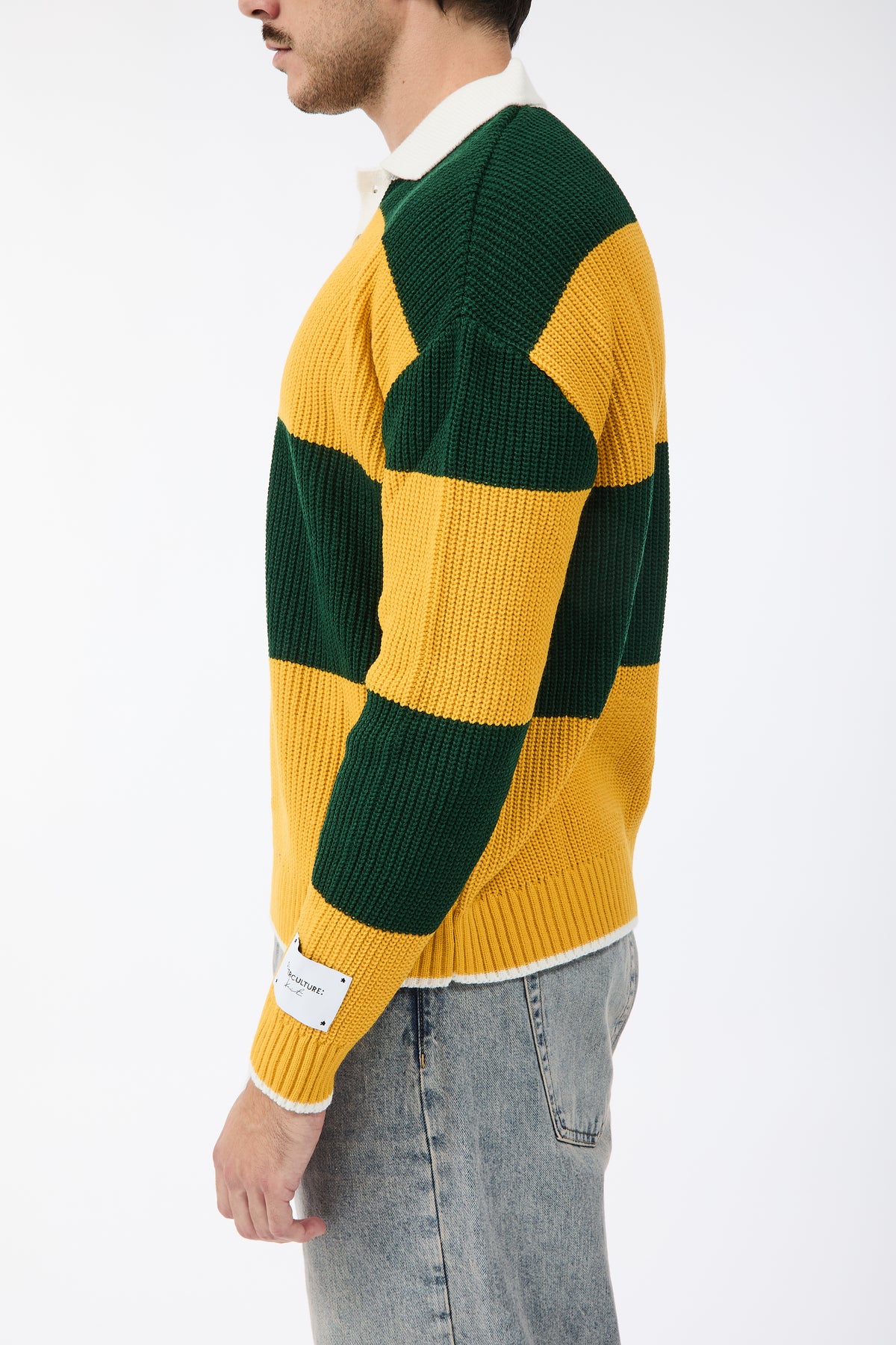 Maglione Superculture Polo AK7045 V.bosco-Giallo