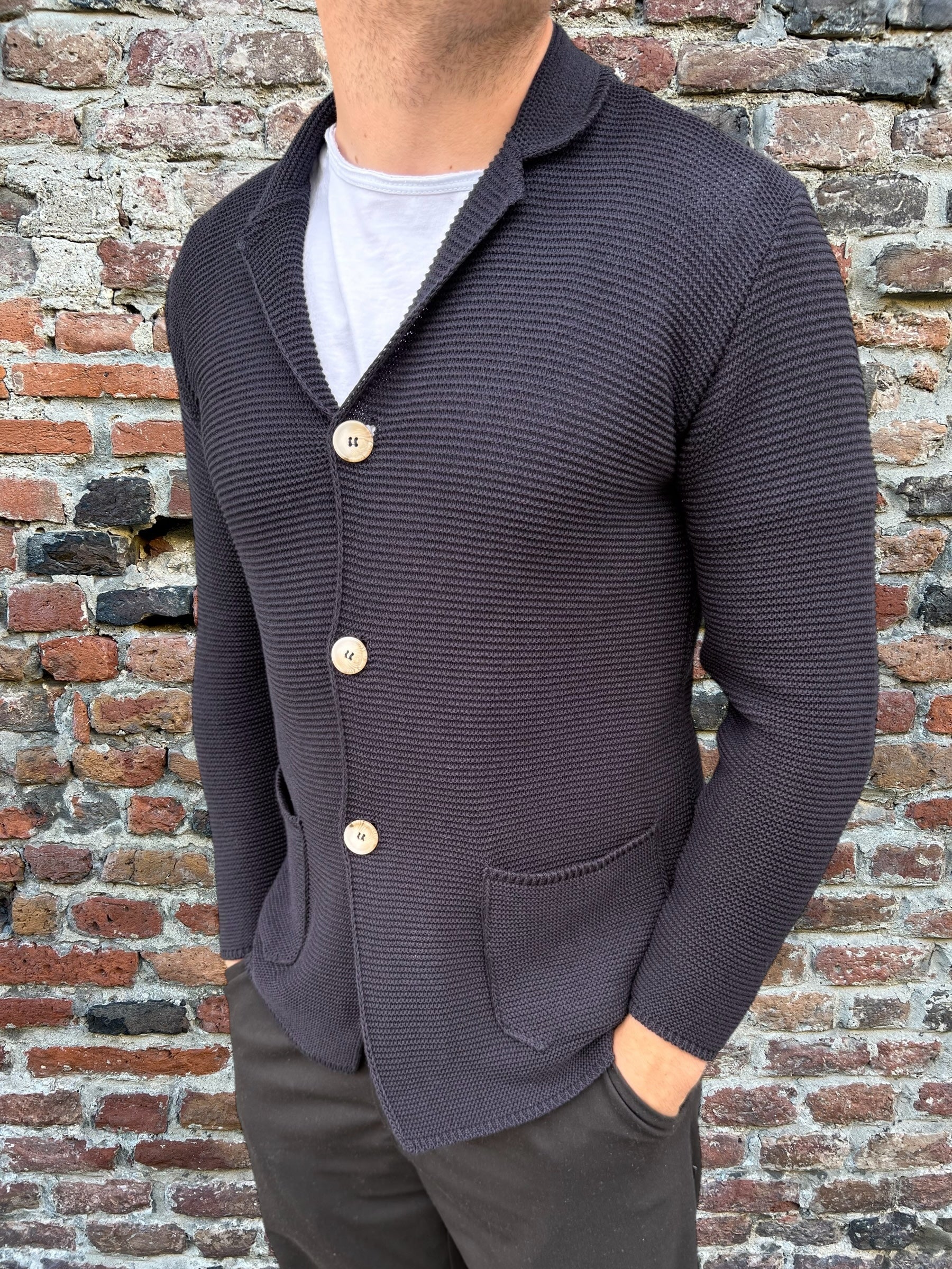 Giacca Over-D Maglia Blu M19 (11996525986132)