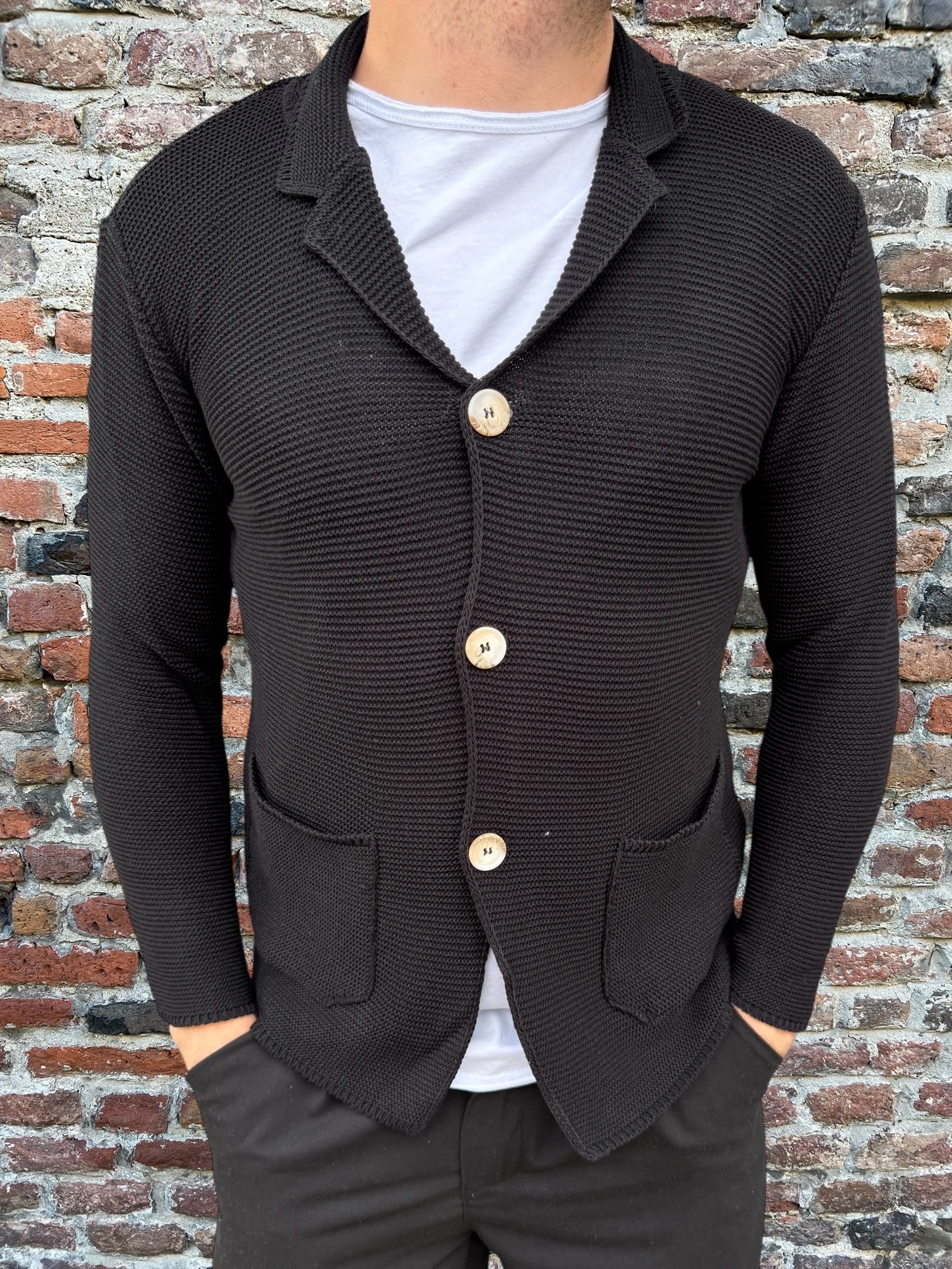 Giacca Over-D Maglia Nera M19 (11996523168084)