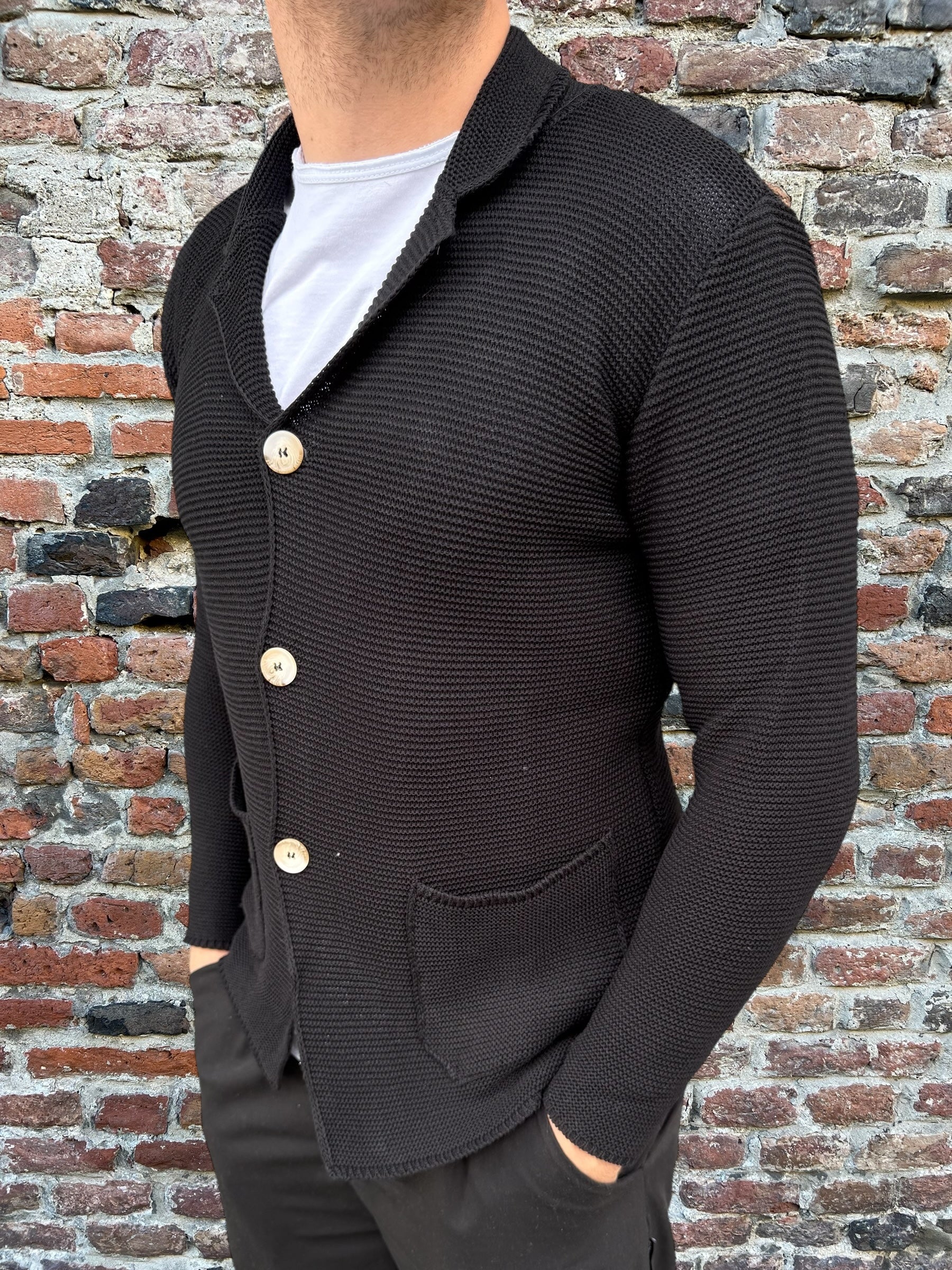 Giacca Over-D Maglia Nera M19 (11996523168084)