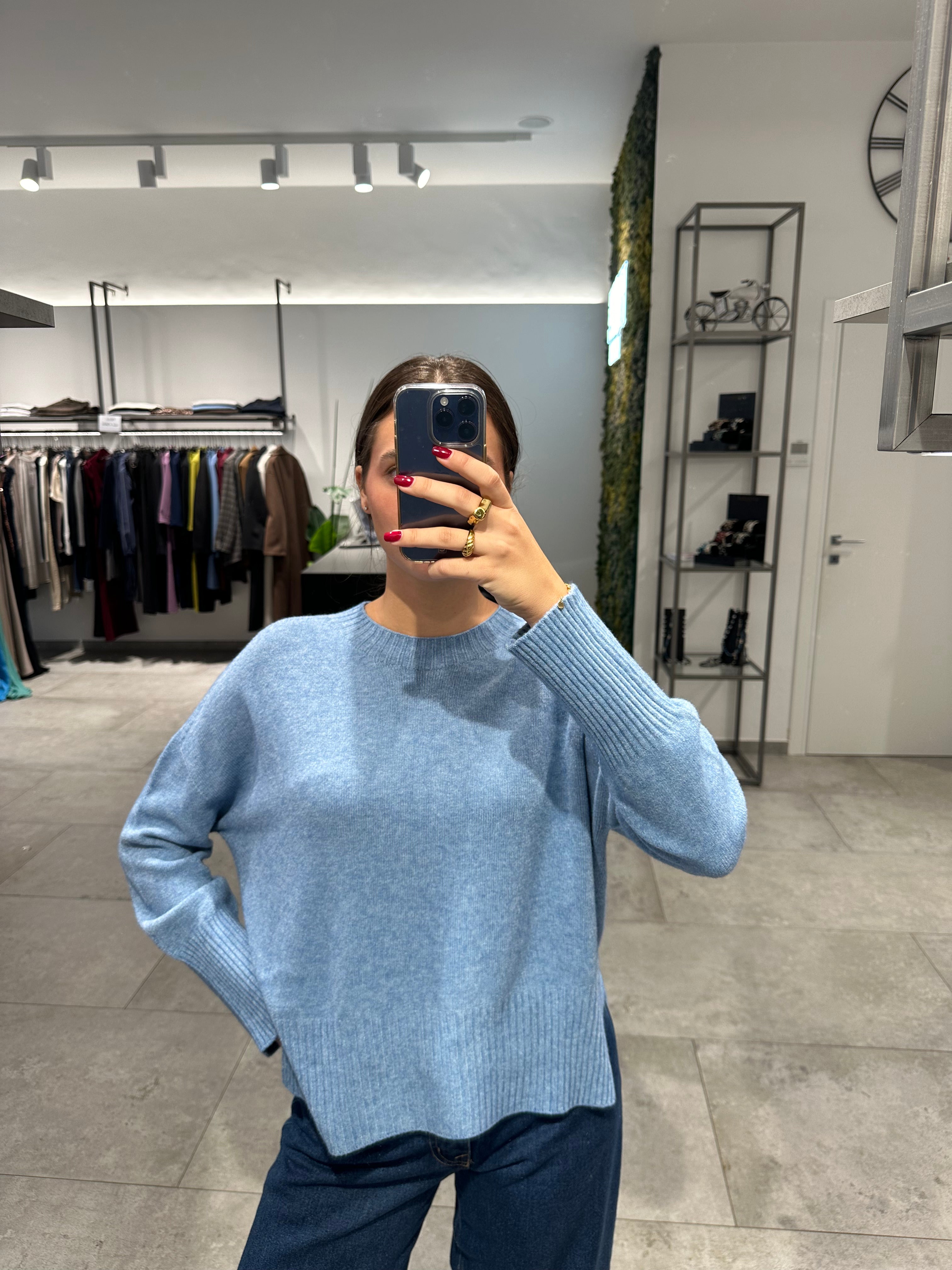 Maglione Kontatto Spacchi Laterali Carta da Zucchero