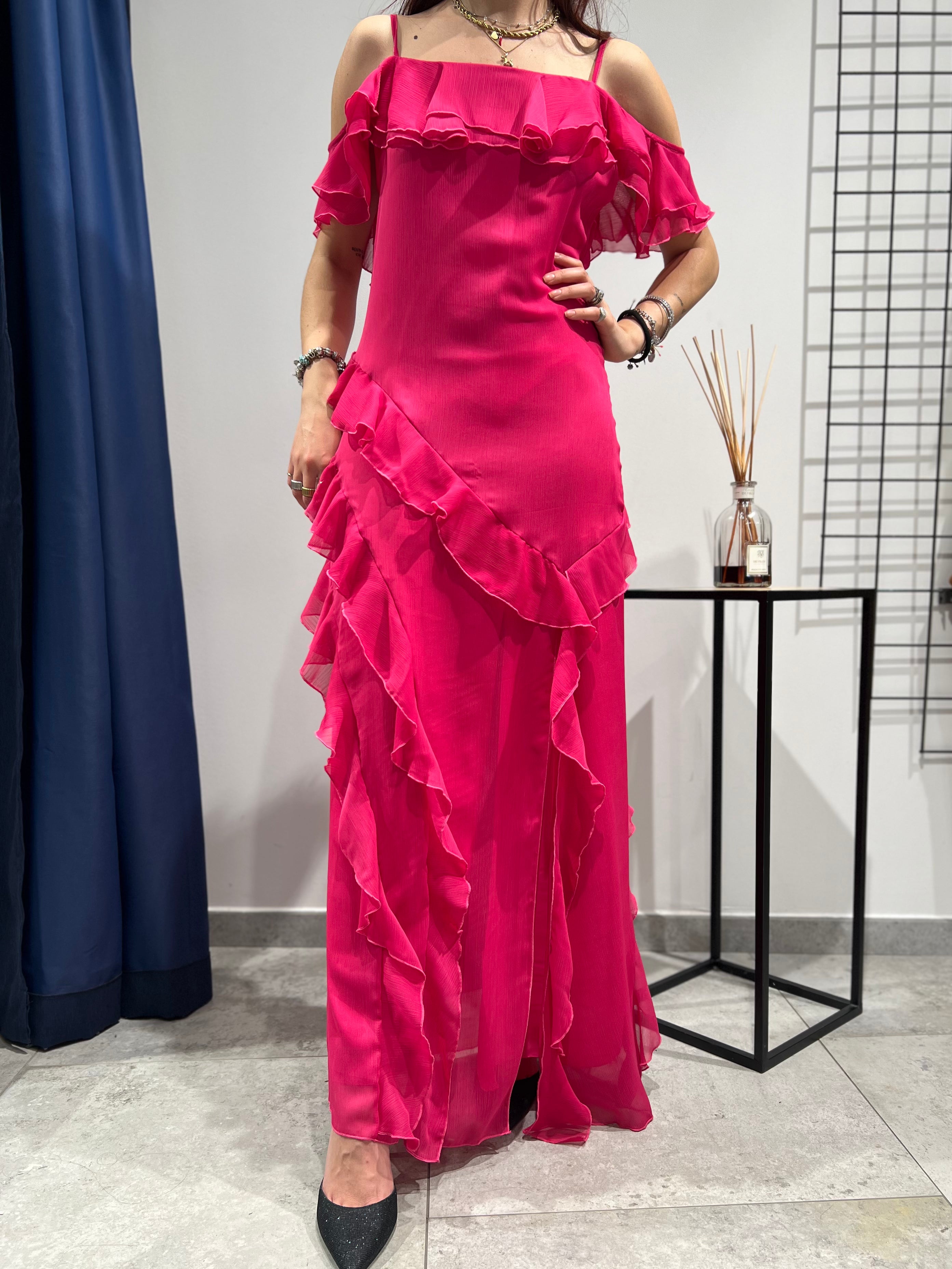 Abito Lokita Rouches Fucsia (11997662216532)