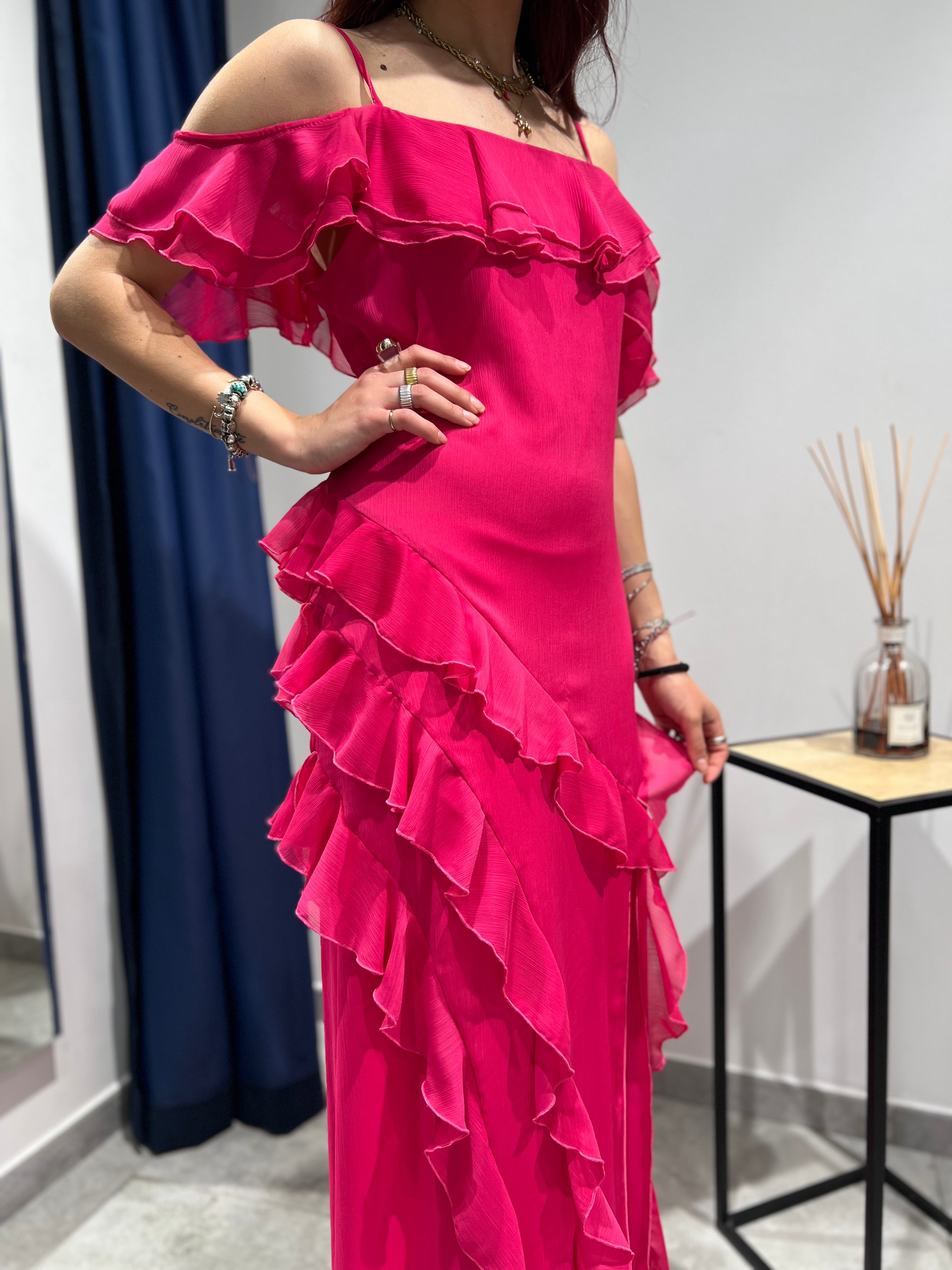 Abito Lokita Rouches Fucsia (11997662216532)
