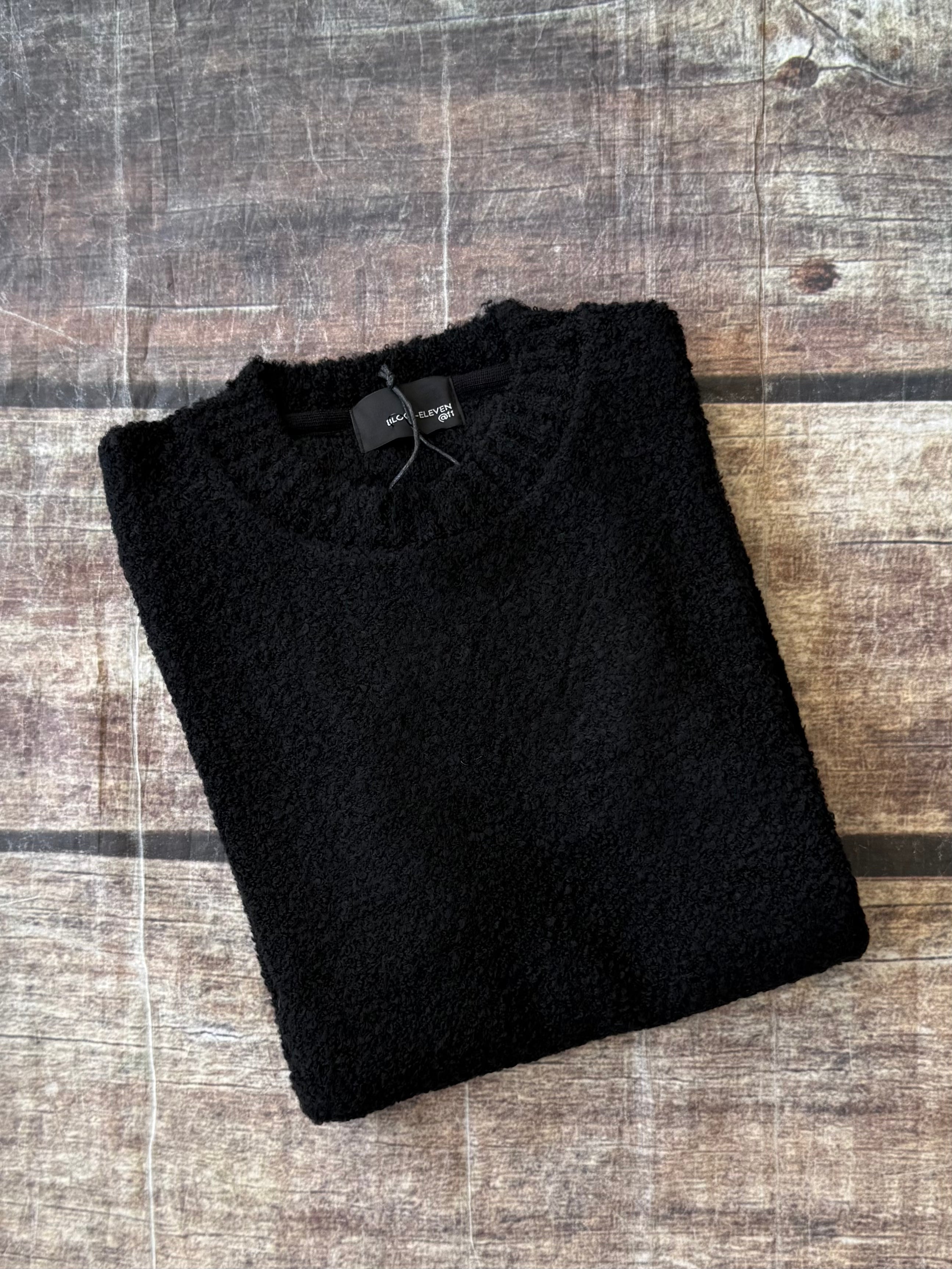 Maglione Block Eleven Bouclè Nero 13 (12302638547284)