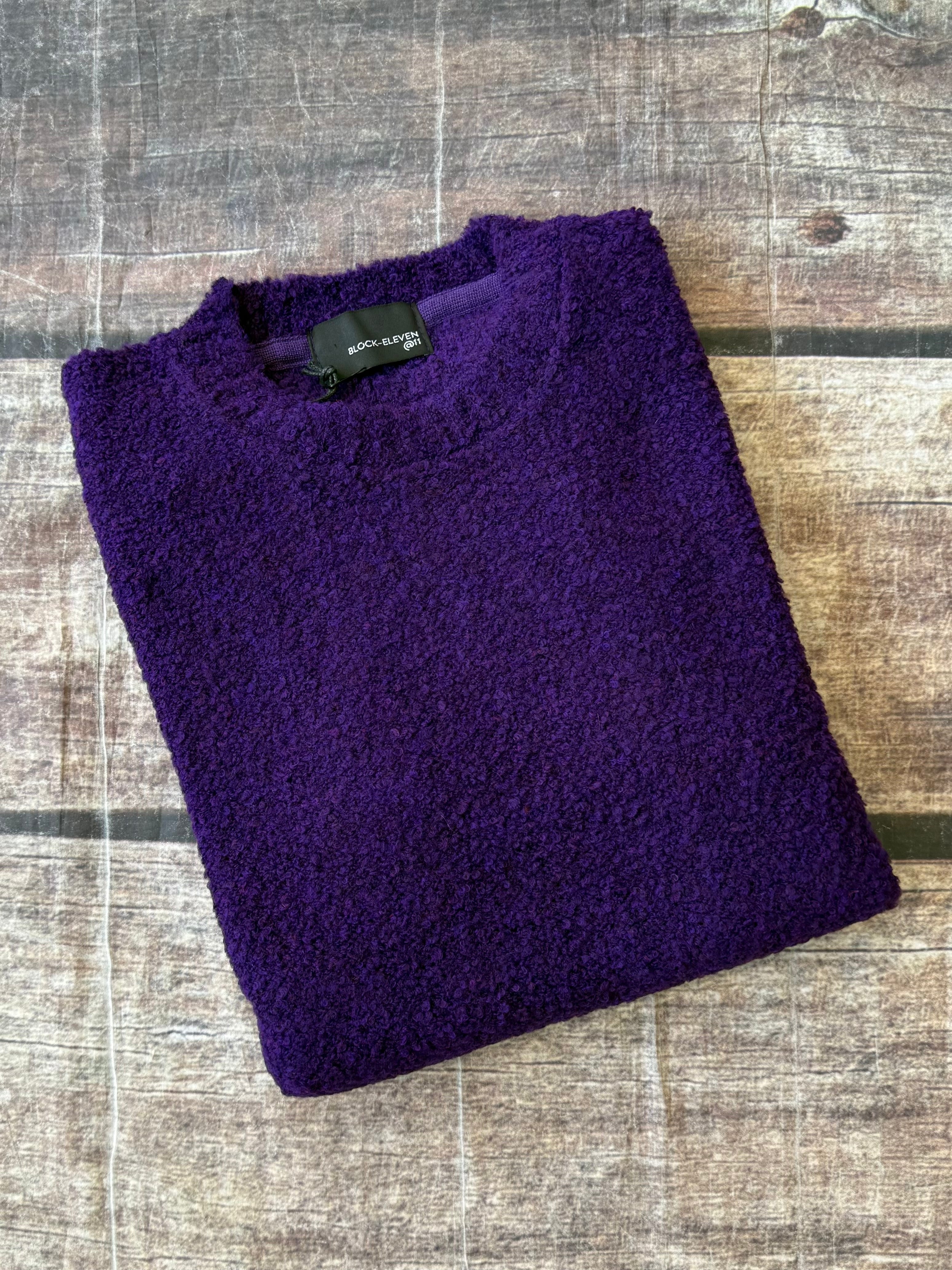 Maglione Block Eleven Bouclè Viola 13 (12302628847956)