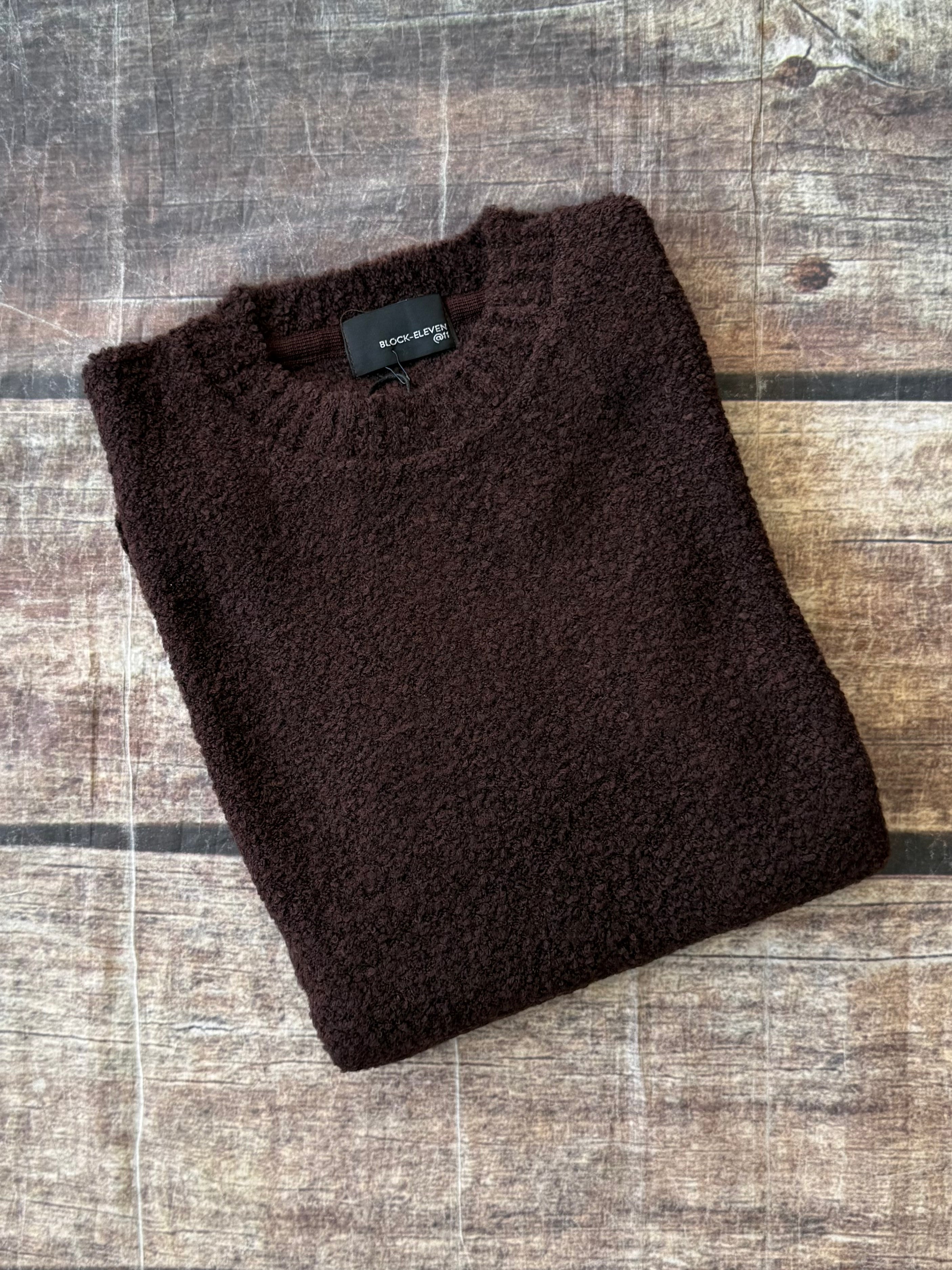 Maglione Block Eleven Bouclè Moro 13 (12302634320212)