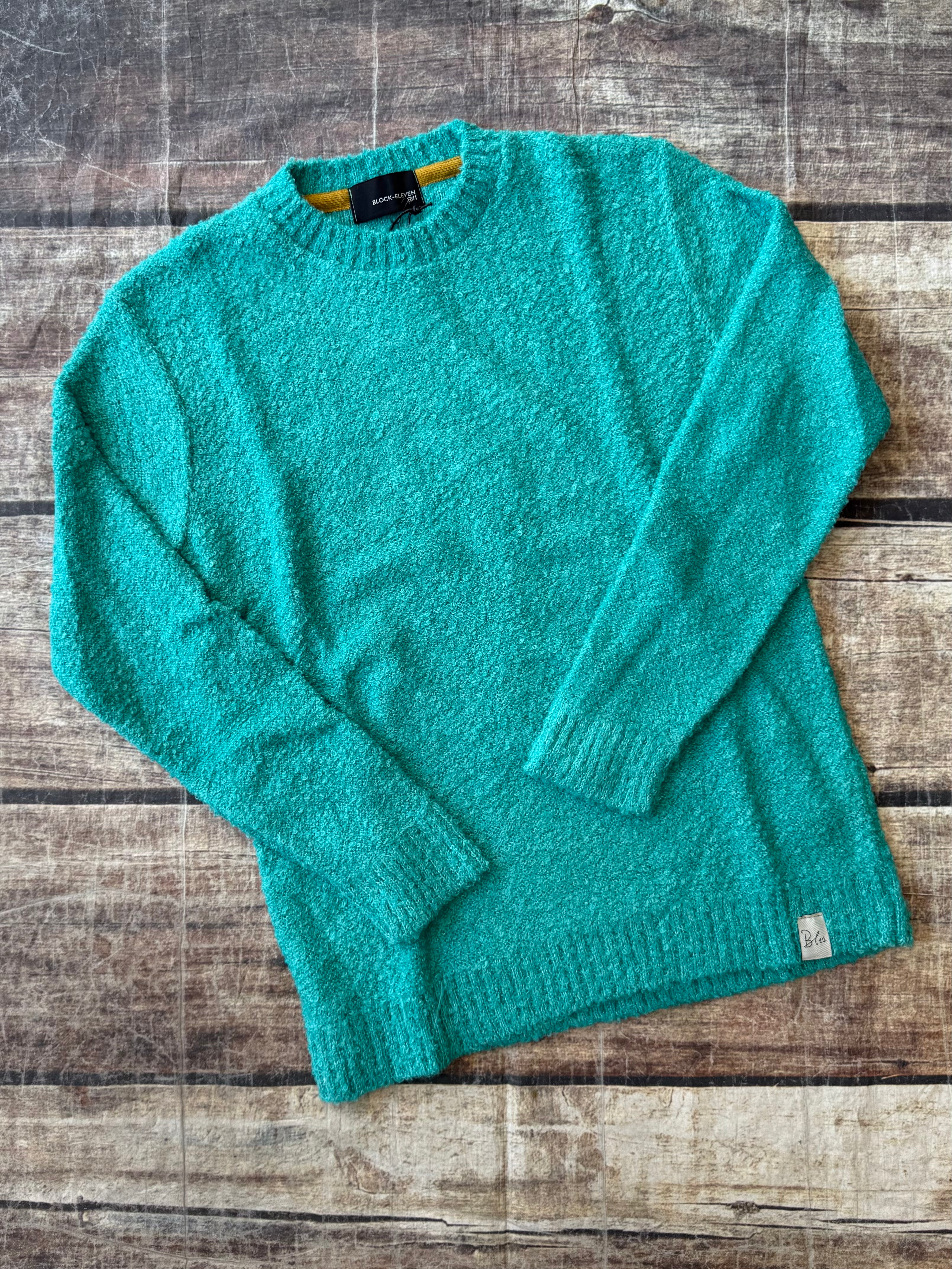 Maglione Block Eleven Bouclè Acquamarina 13 (12302635958612)