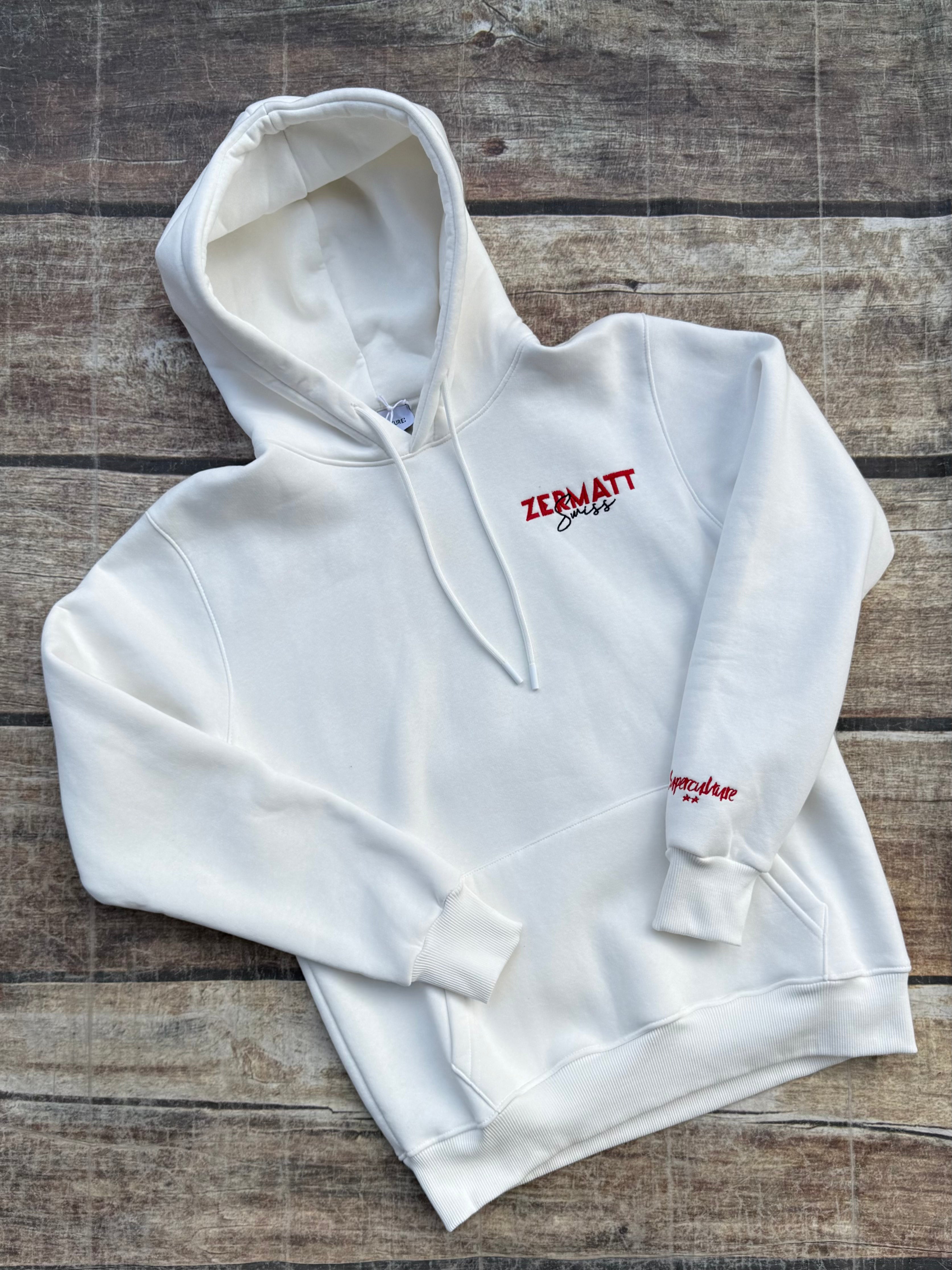 Felpa Superculture Cappuccio Bianca A1309