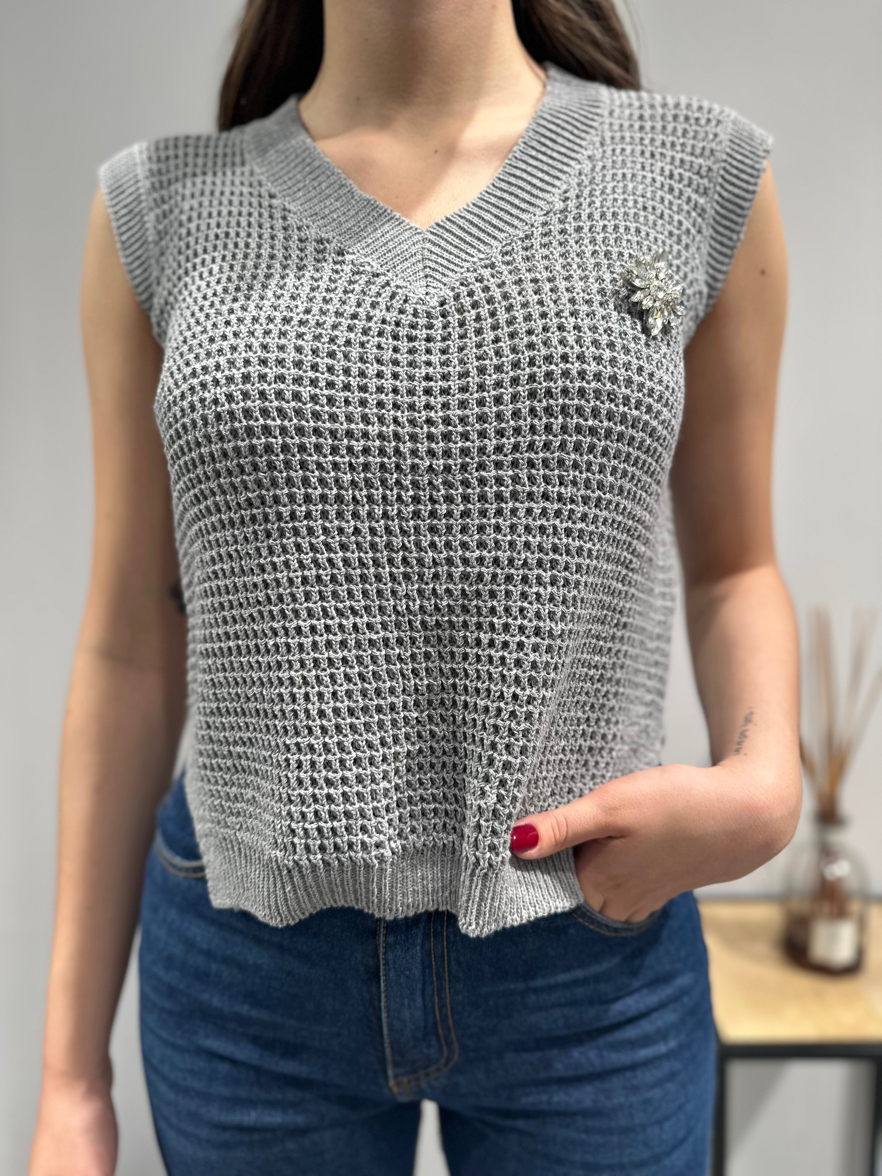 Gilet Lokita Spilla Grigio (12028428812628)