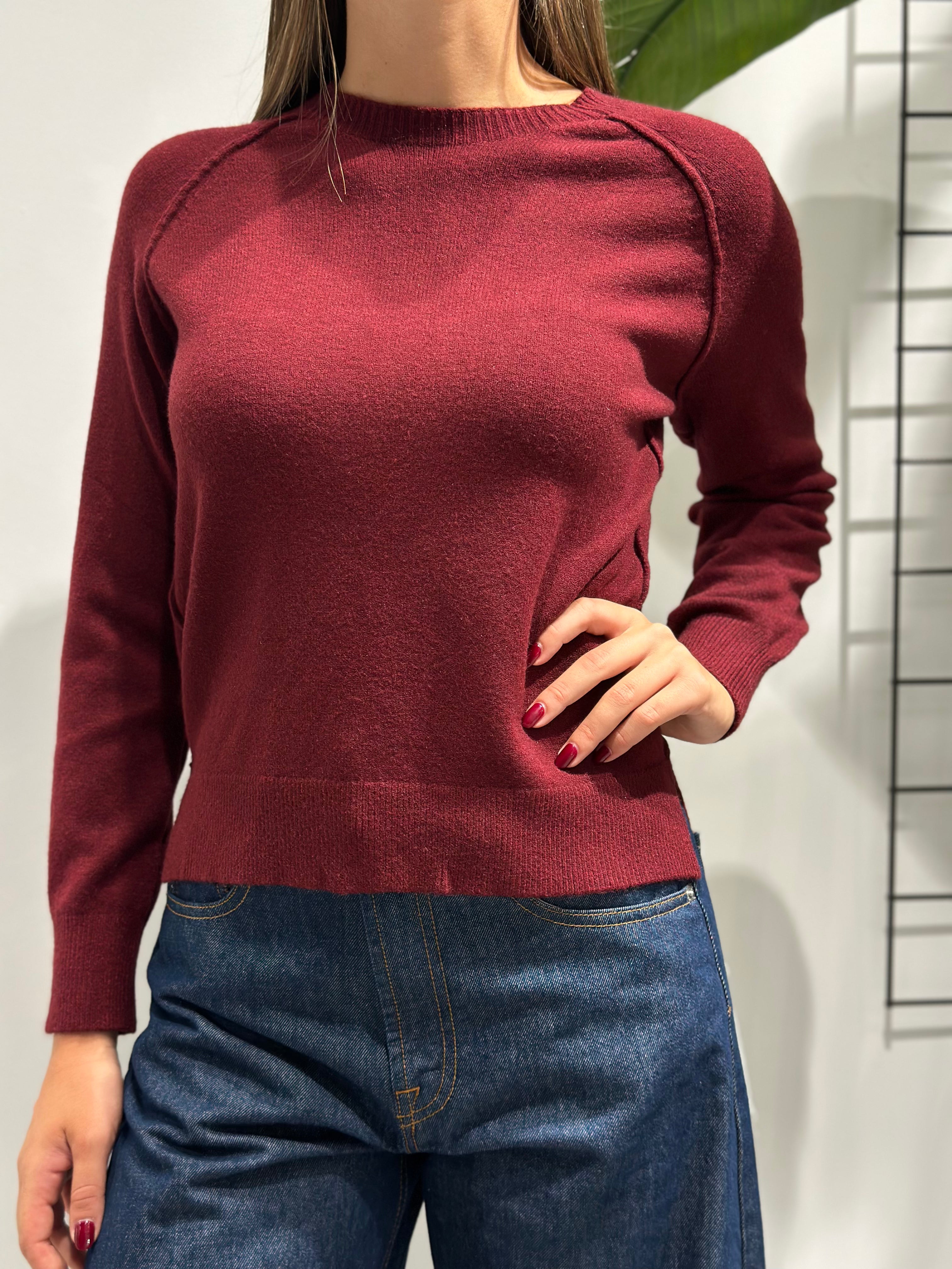 Maglioncino HaveOne Bordeaux 058 (12242257838420)