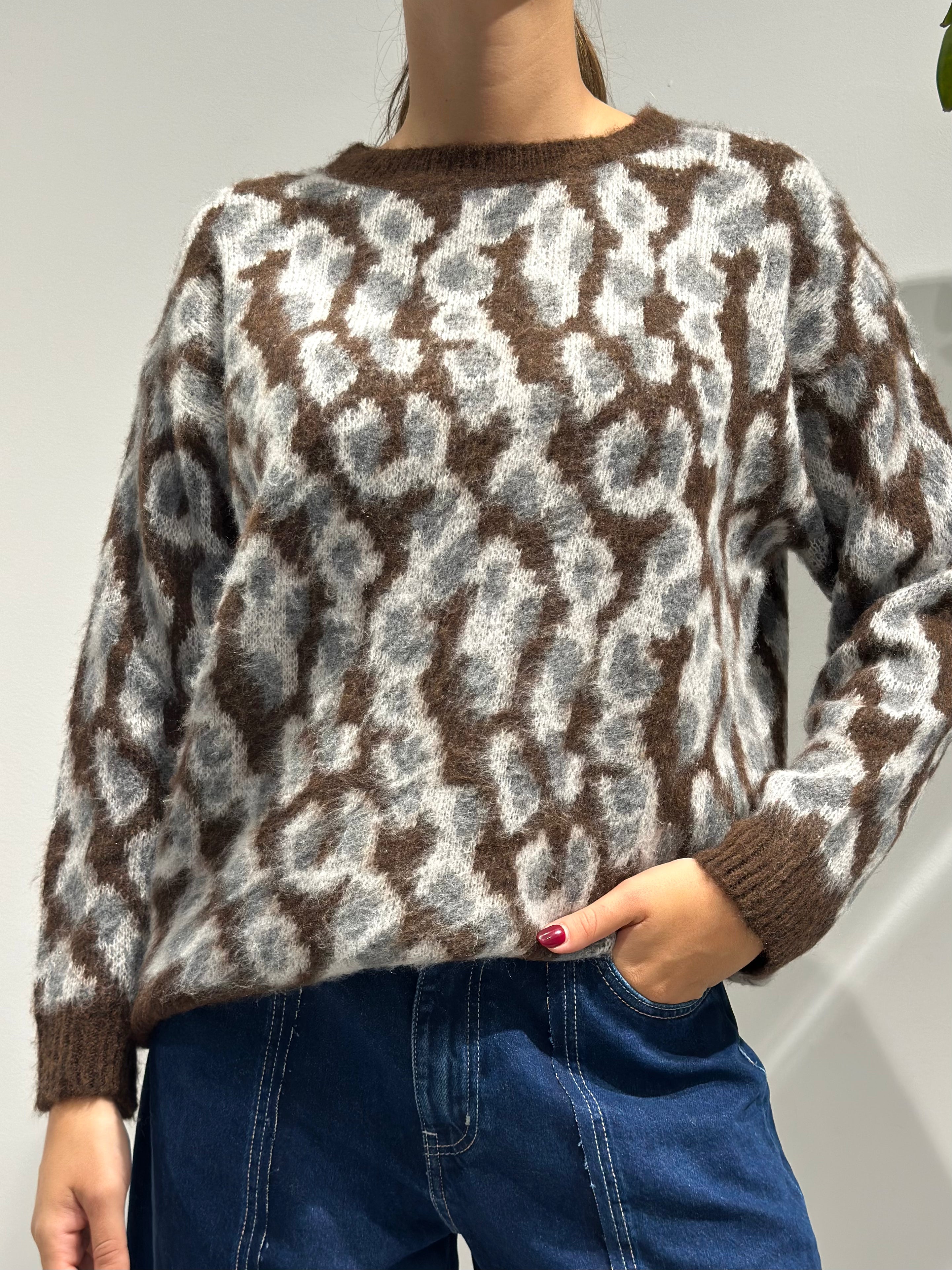 Maglione HaveOne jacquard Moro (12258342764884)