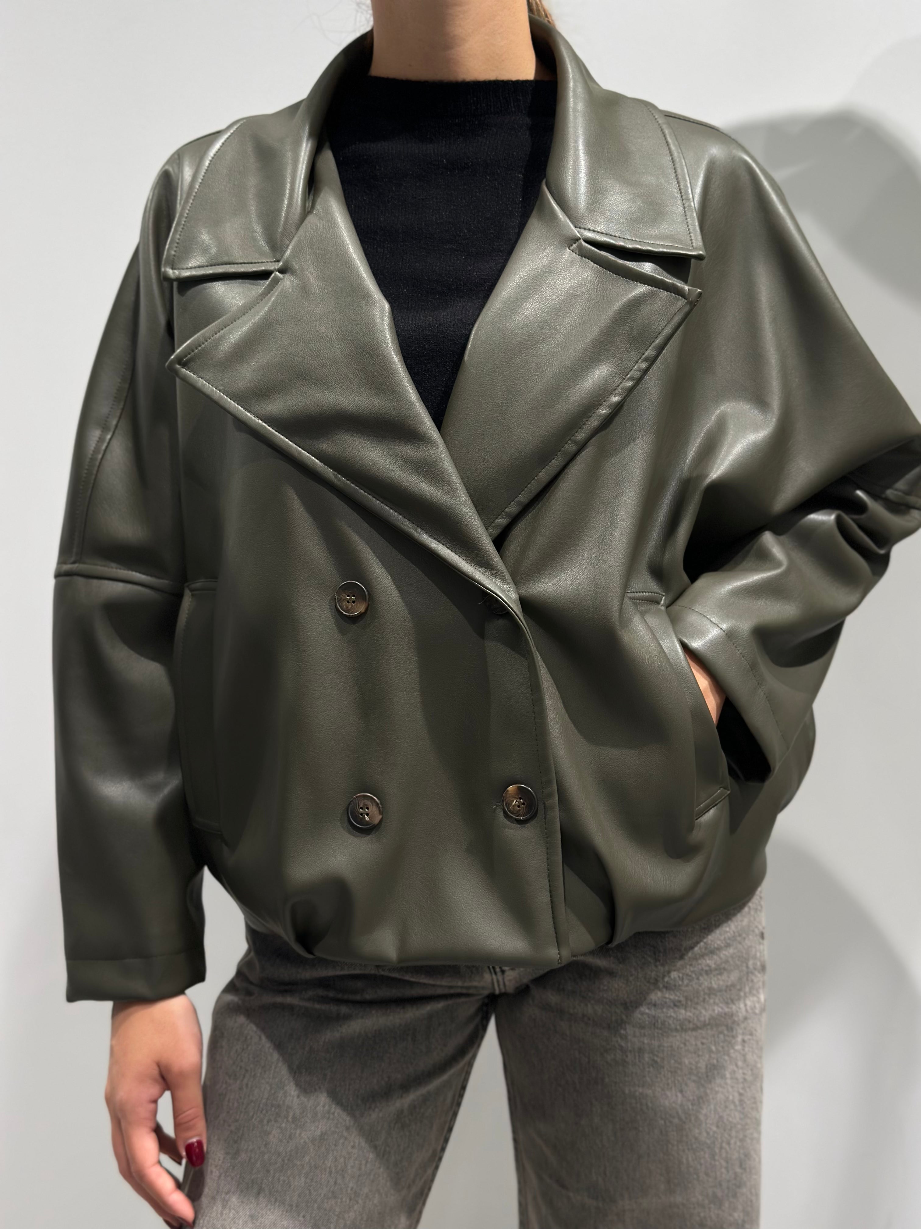 Chiodo HaveOne Ecopelle Militare (12258352300372)