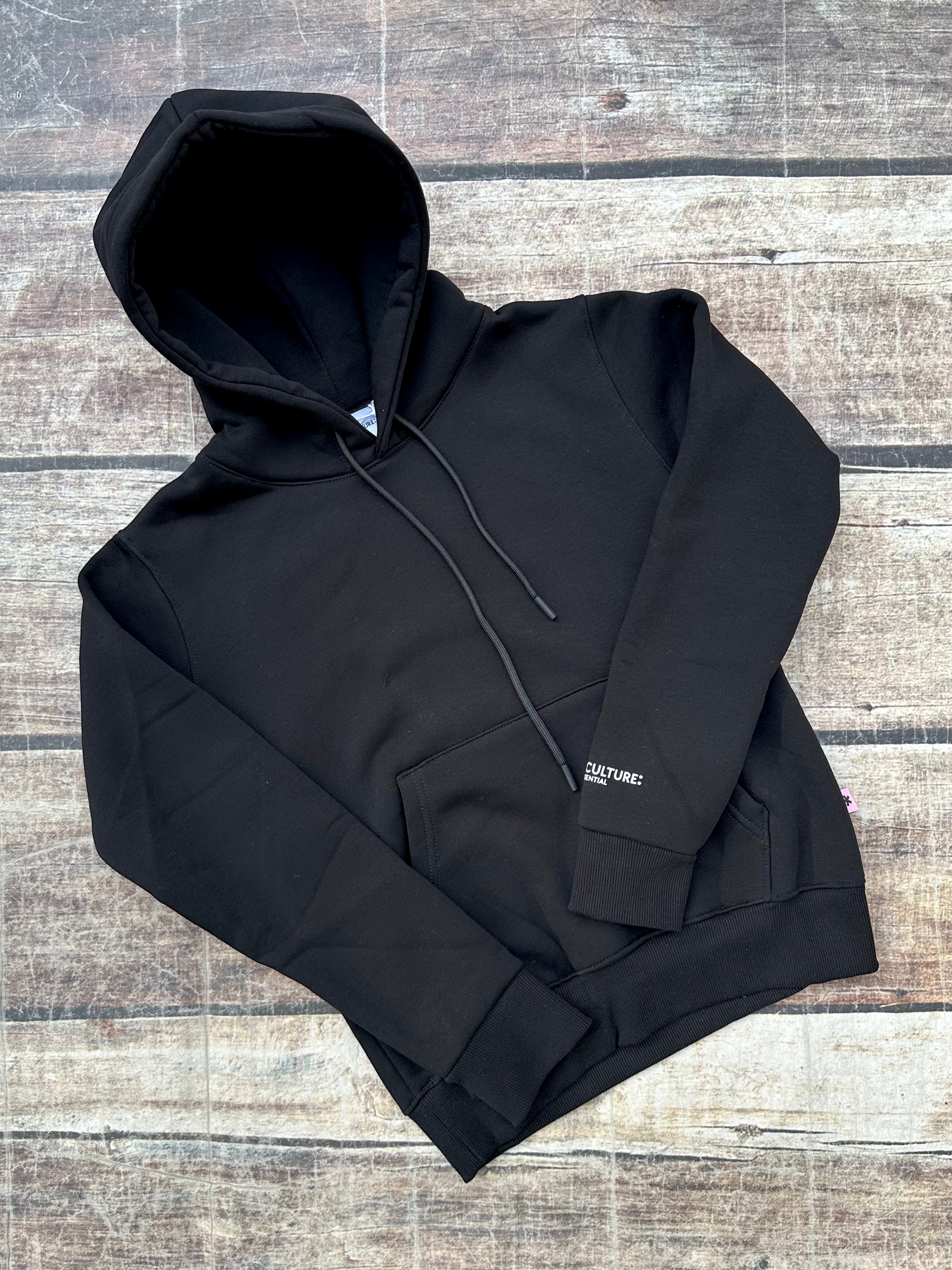 Felpa Superculture Cappuccio Nera Greta (12266976870740)