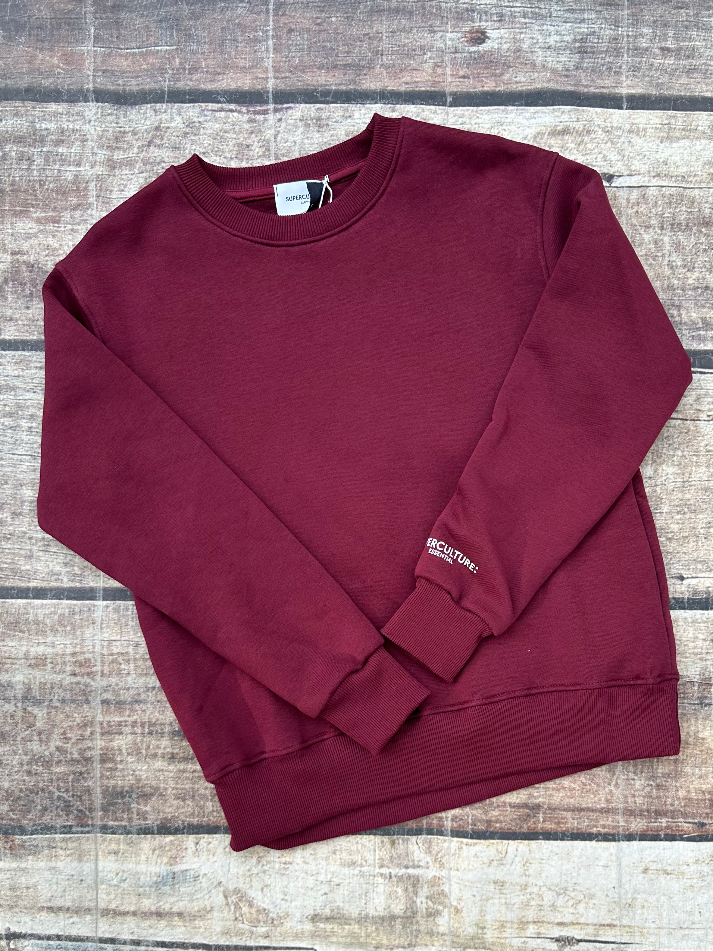 Felpa Superculture Girocollo Bordeaux Nina (12266985455956)