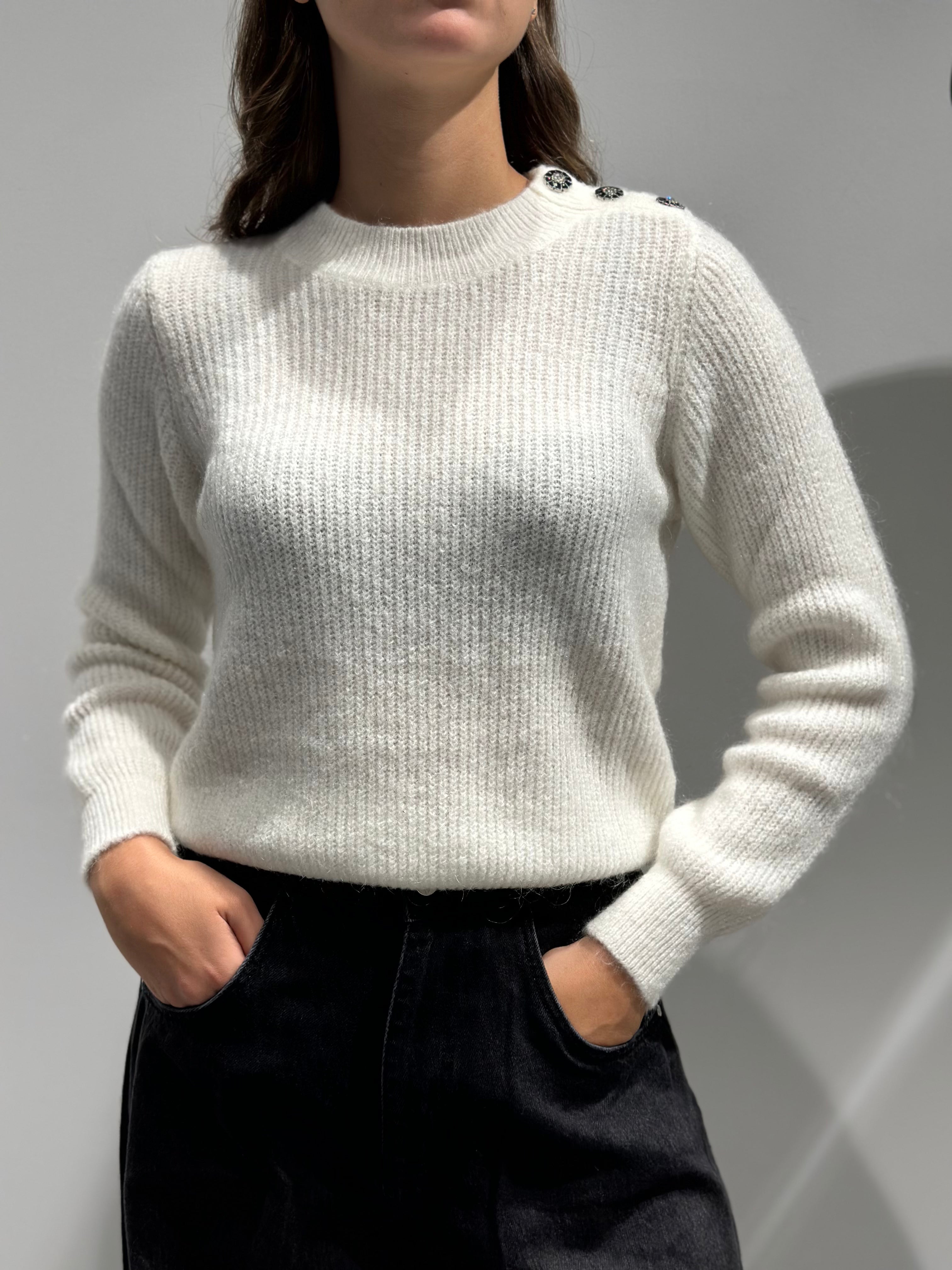 Maglione Lokita Panna Bottoni (12267232887124)