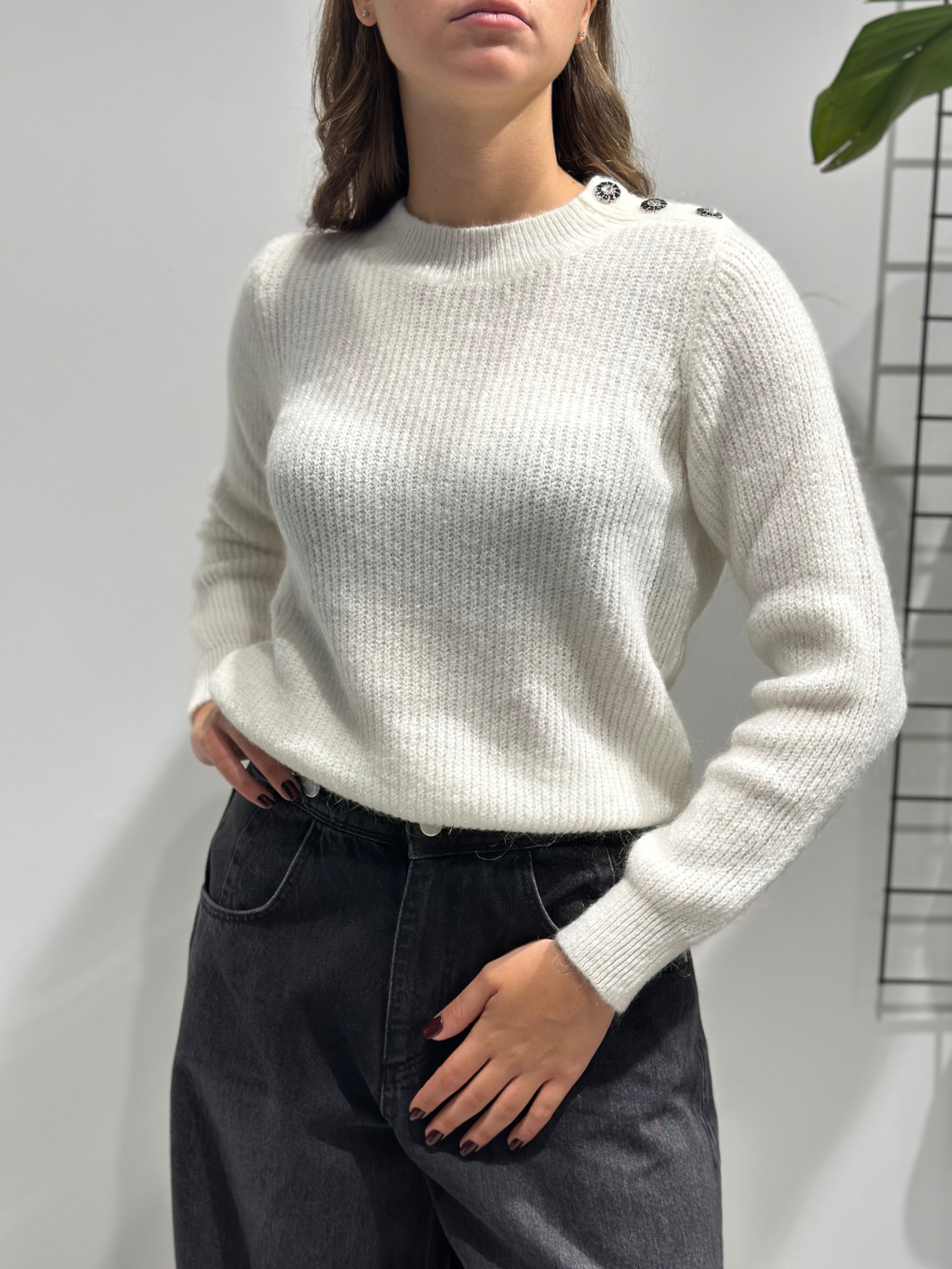 Maglione Lokita Panna Bottoni (12267232887124)