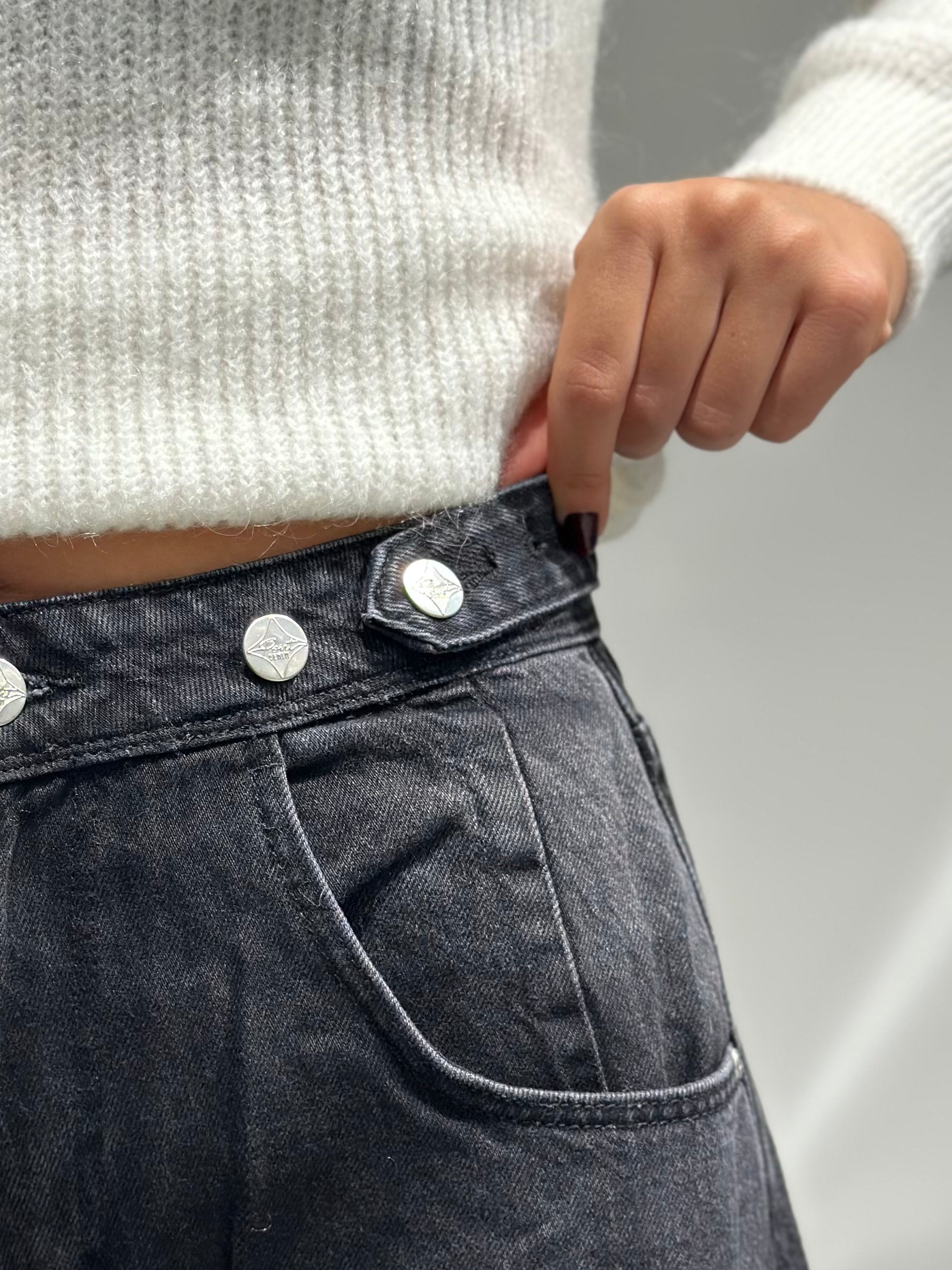 Jeans Pont Baggy super wide nero (12267254350164)