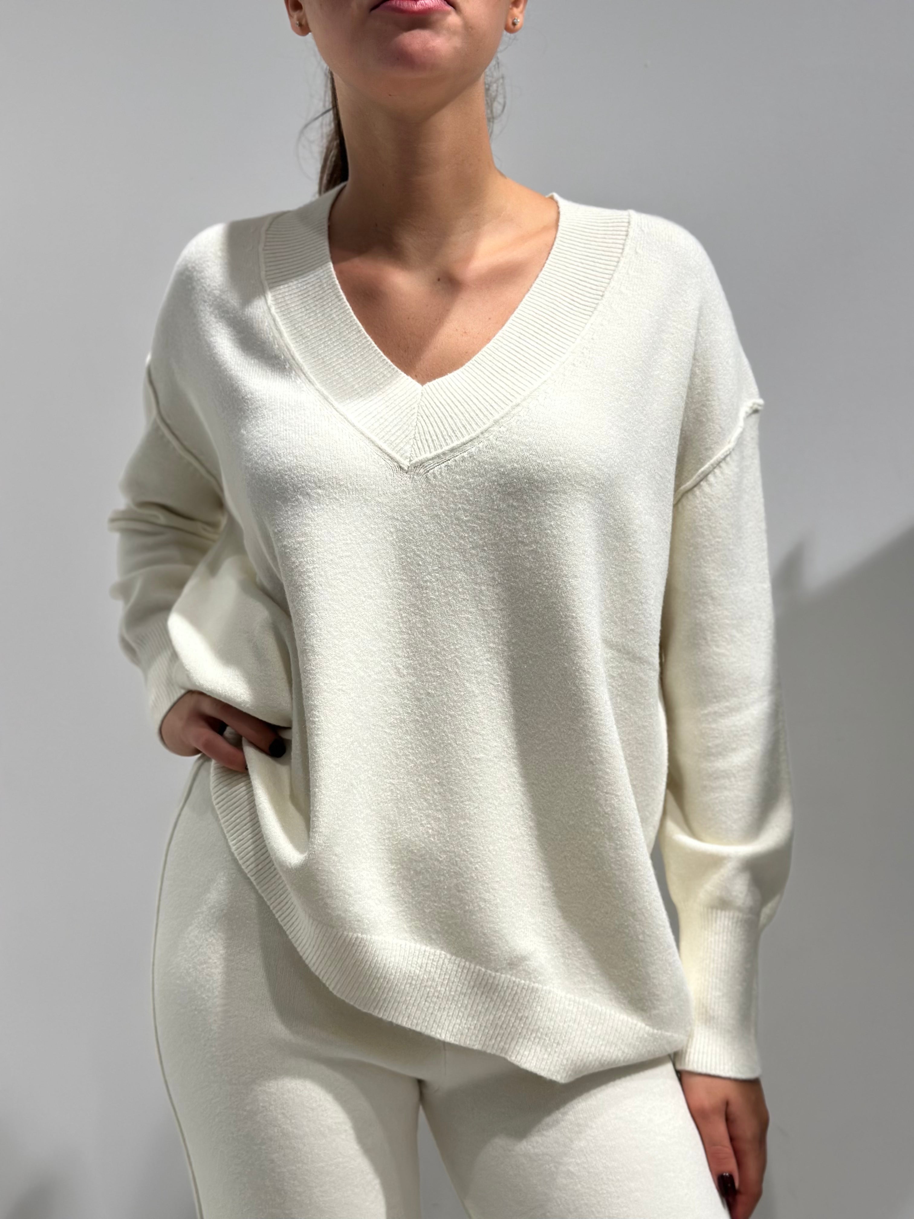 Coordinato HaveOne in maglia Panna (12275483771220)