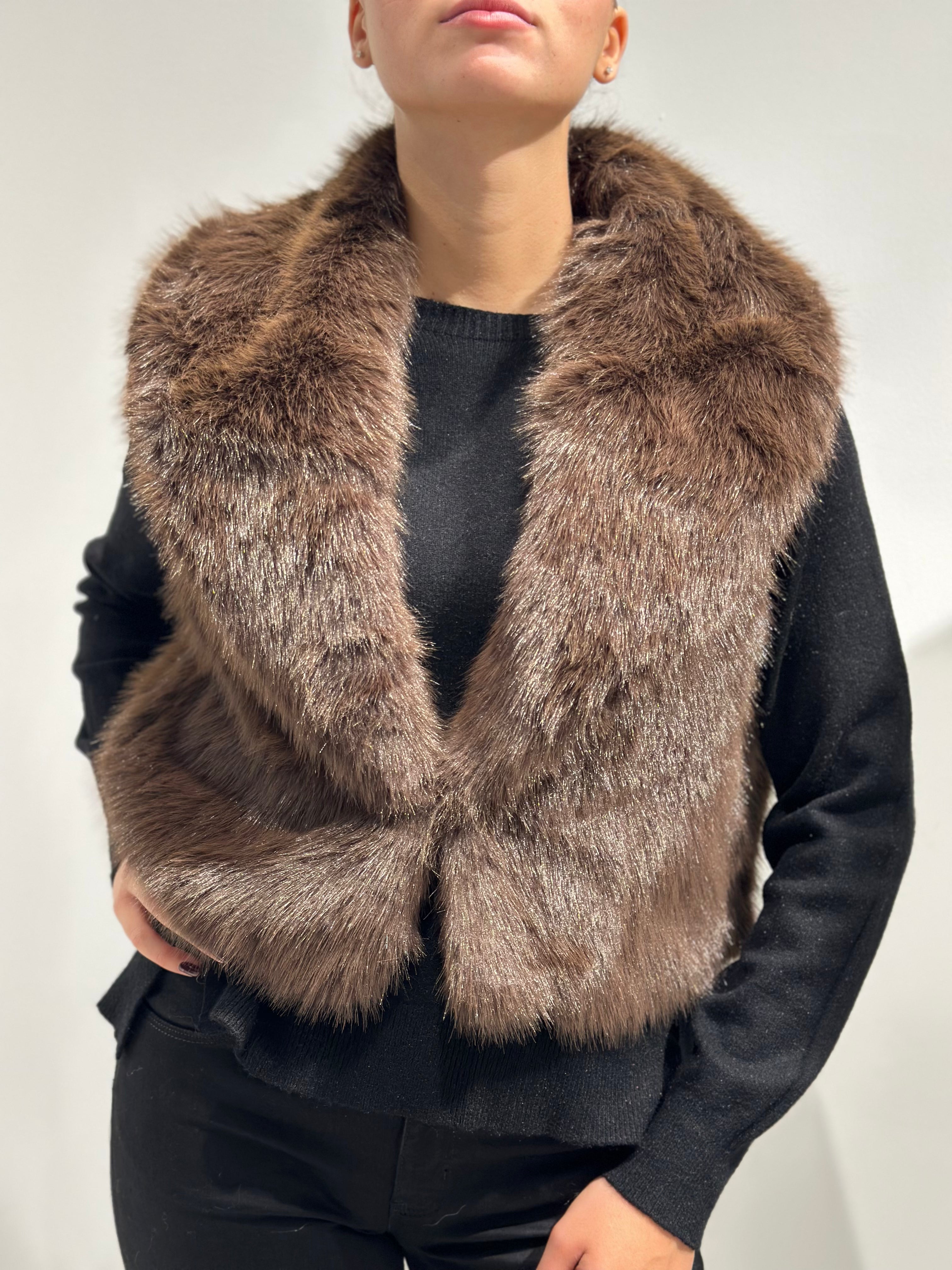 Gilet Berna Ecopelliccia moro (12275496026452)