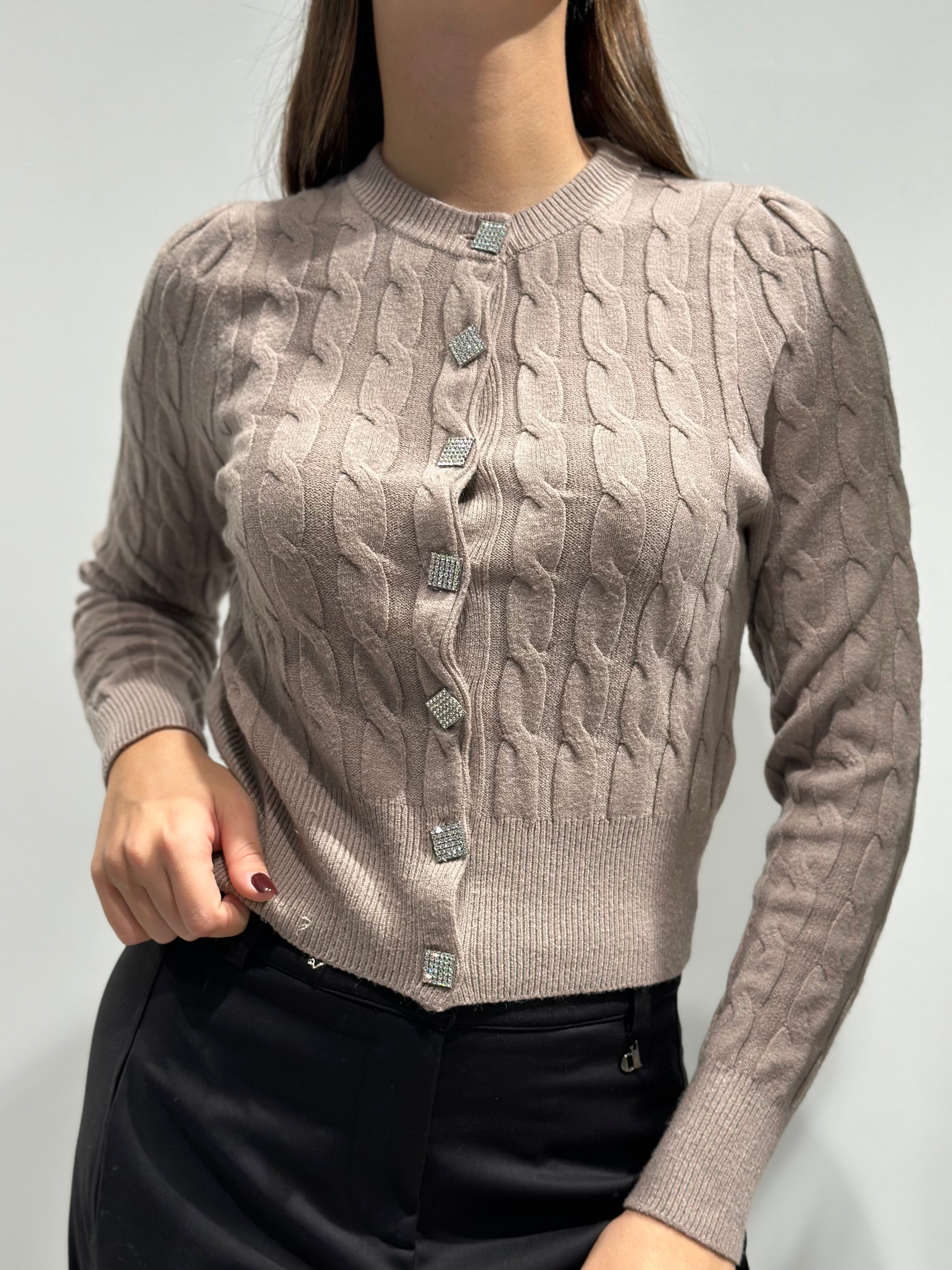 Cardigan Berna Trecce Tortora (12292196106580)