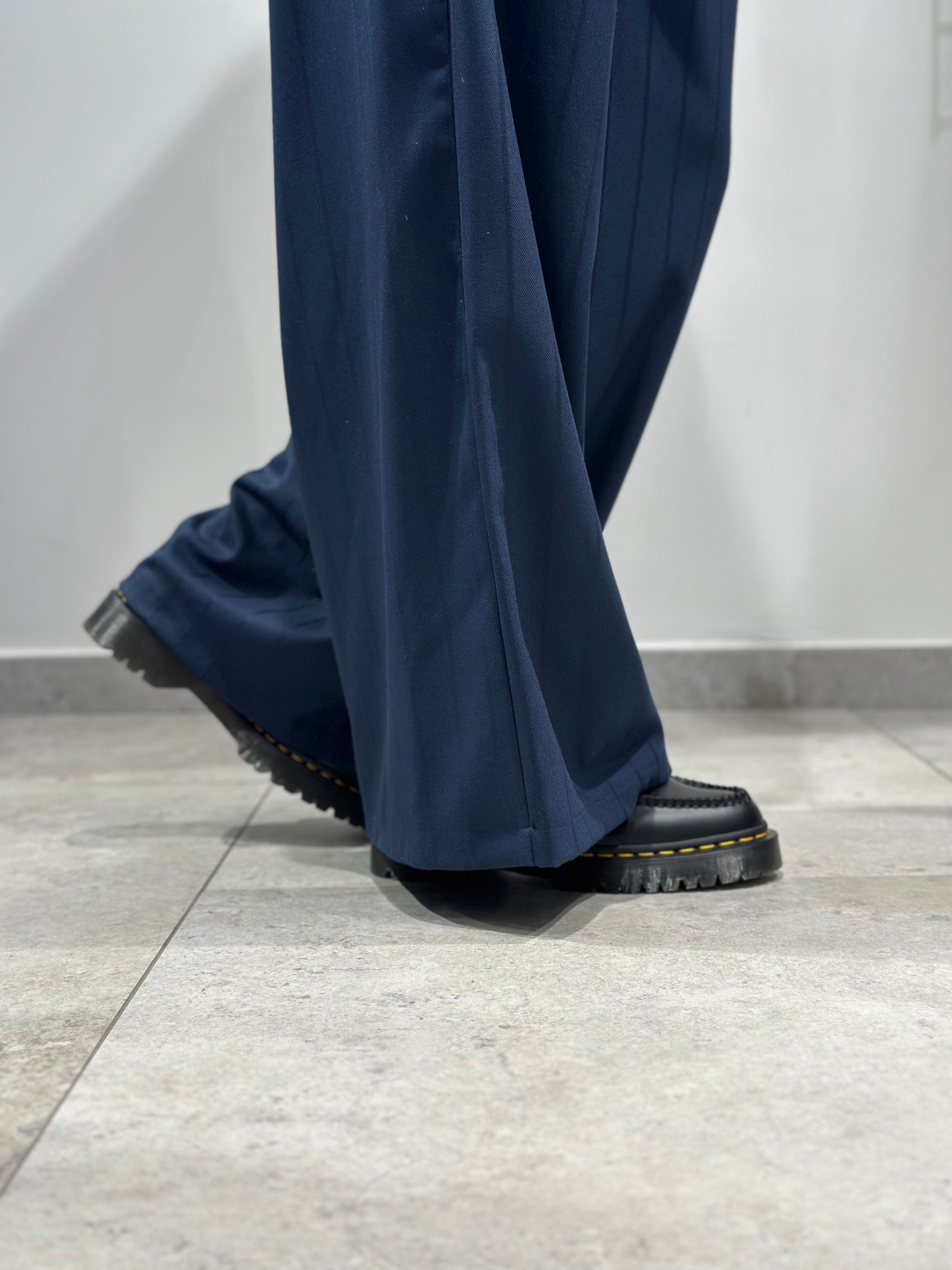 Pantalone Over-d Gessato Blu P16 (12292199809364)