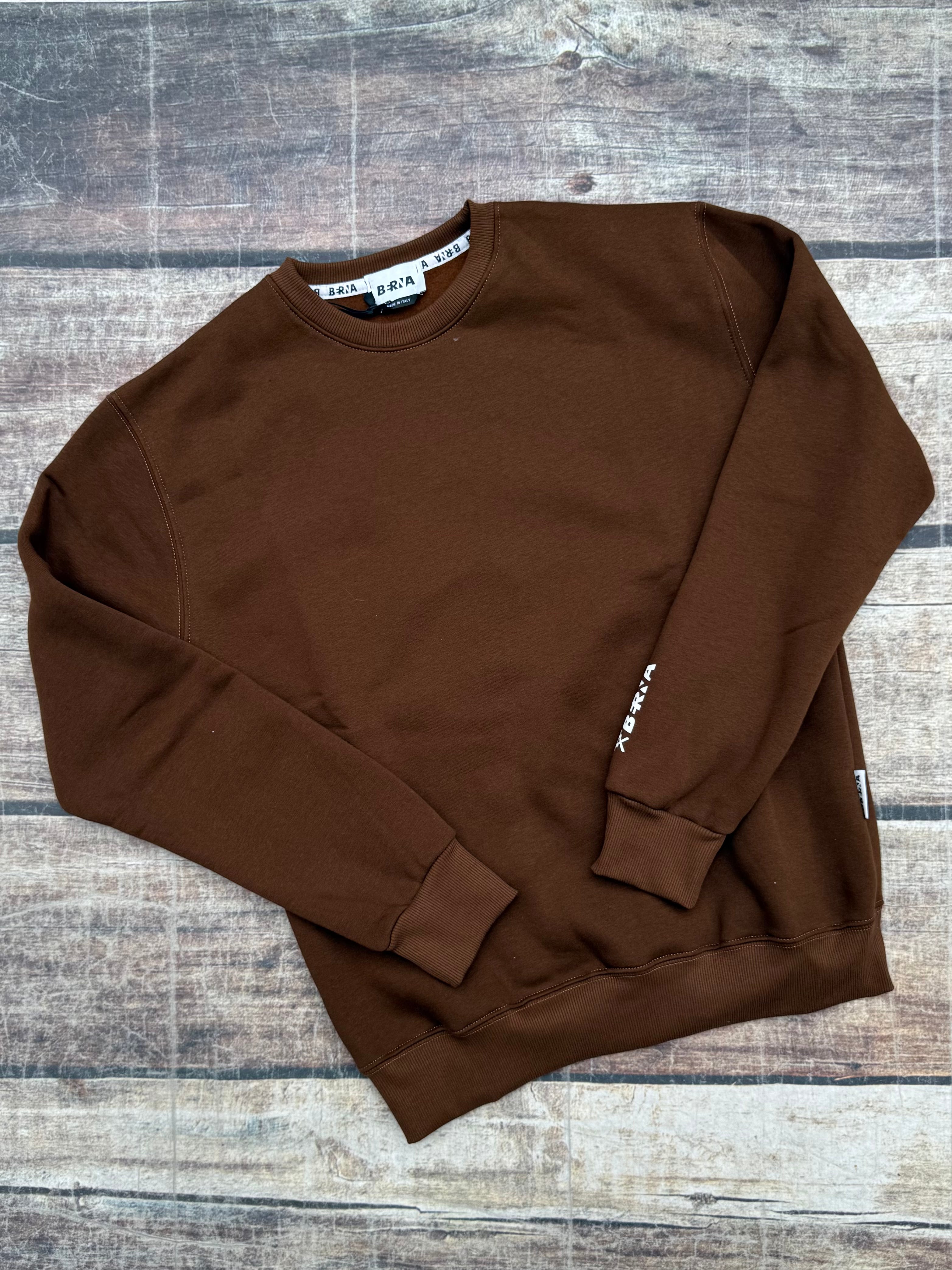 Felpa Berna Girocollo Cioccolato 021 (12235688771924)