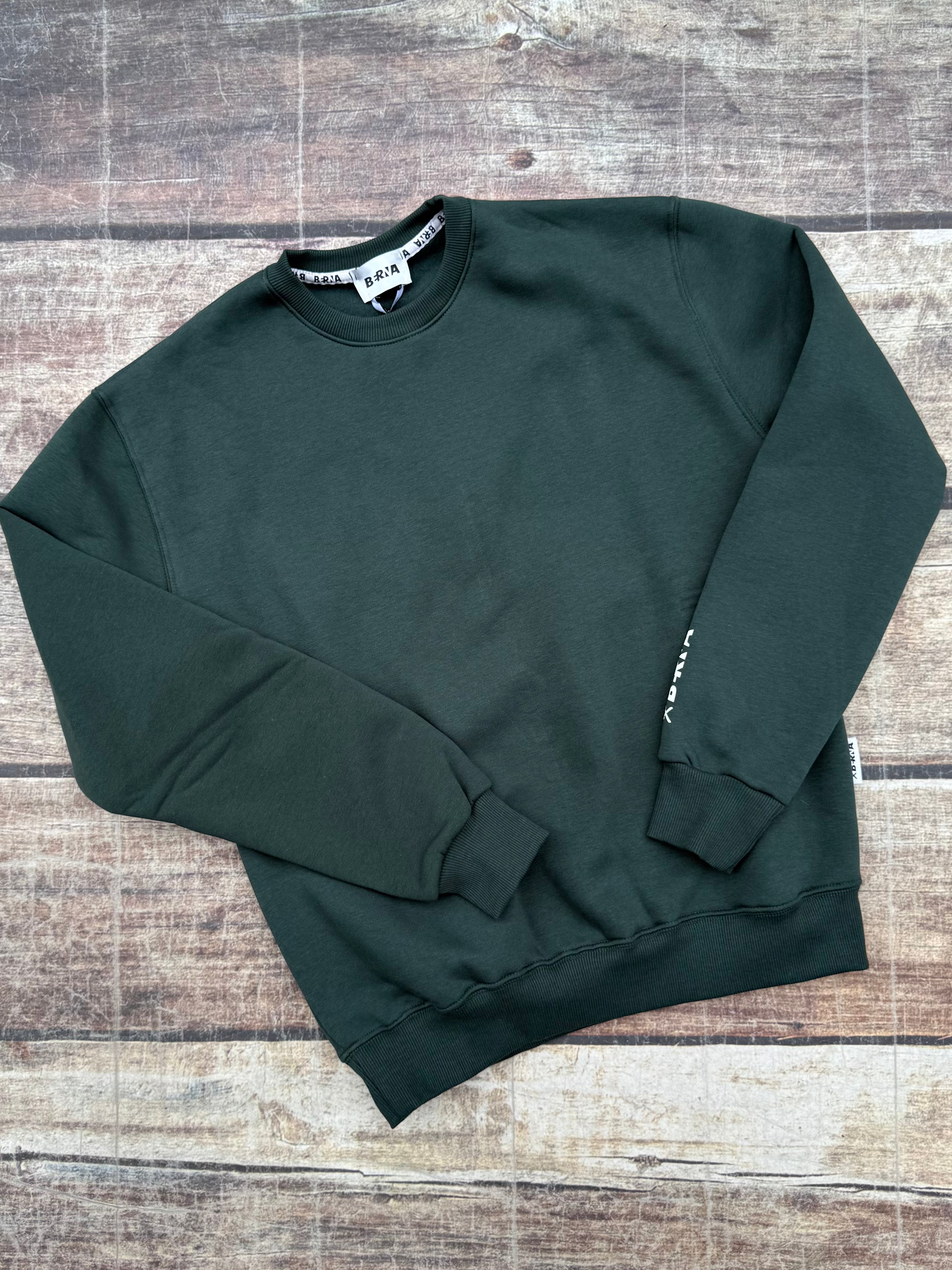 Felpa Berna Girocollo Verde Bosco 021 (12235689722196)