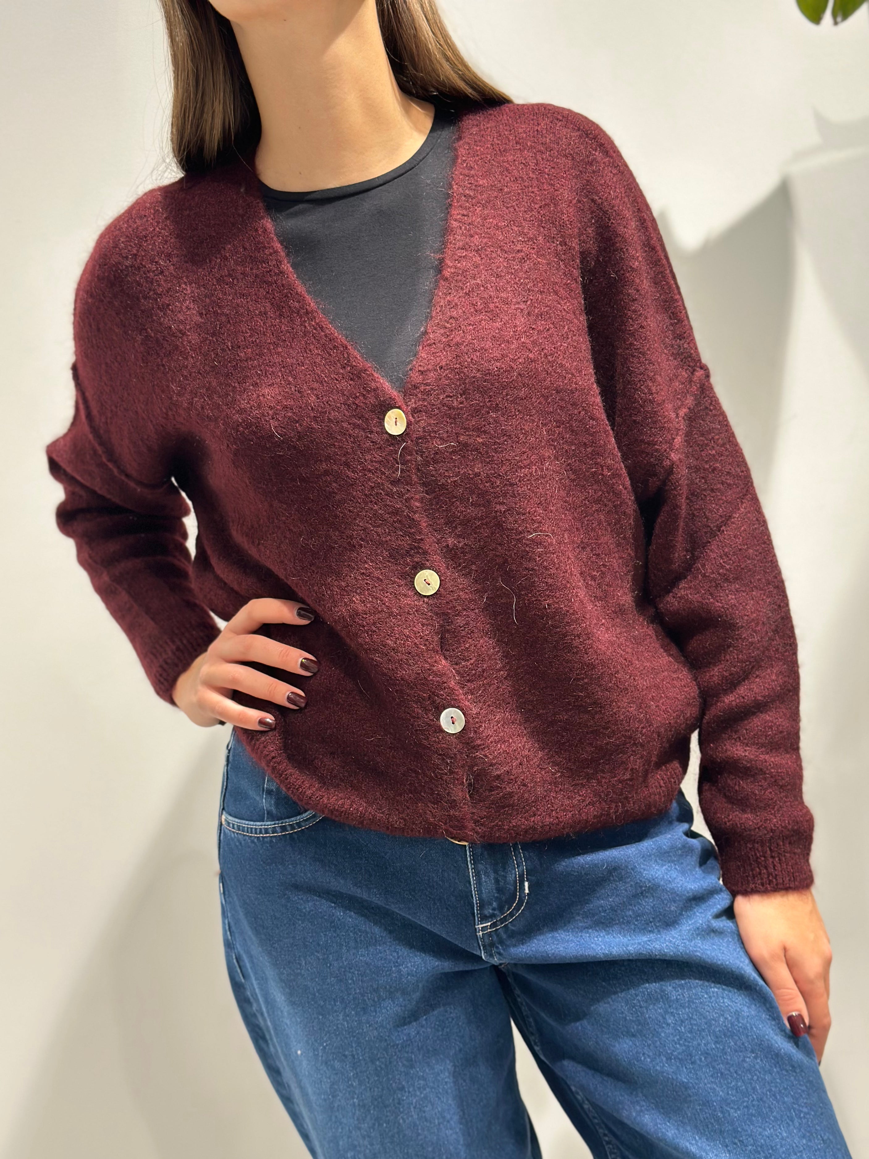 Cardigan Lokita Bordeaux (12302845509972)