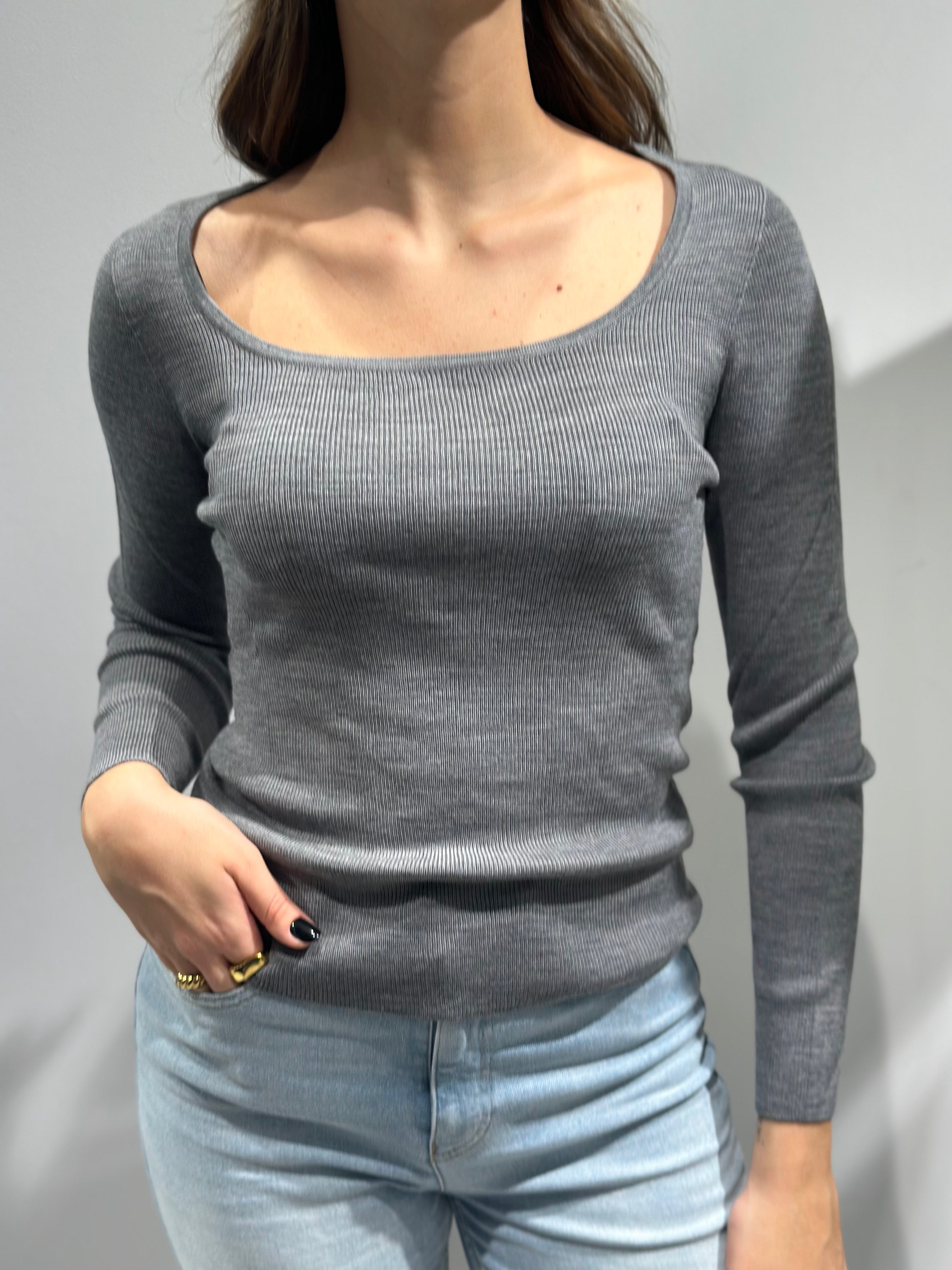 Maglia HaveOne Scollo Grigia 103 (12321965211988)