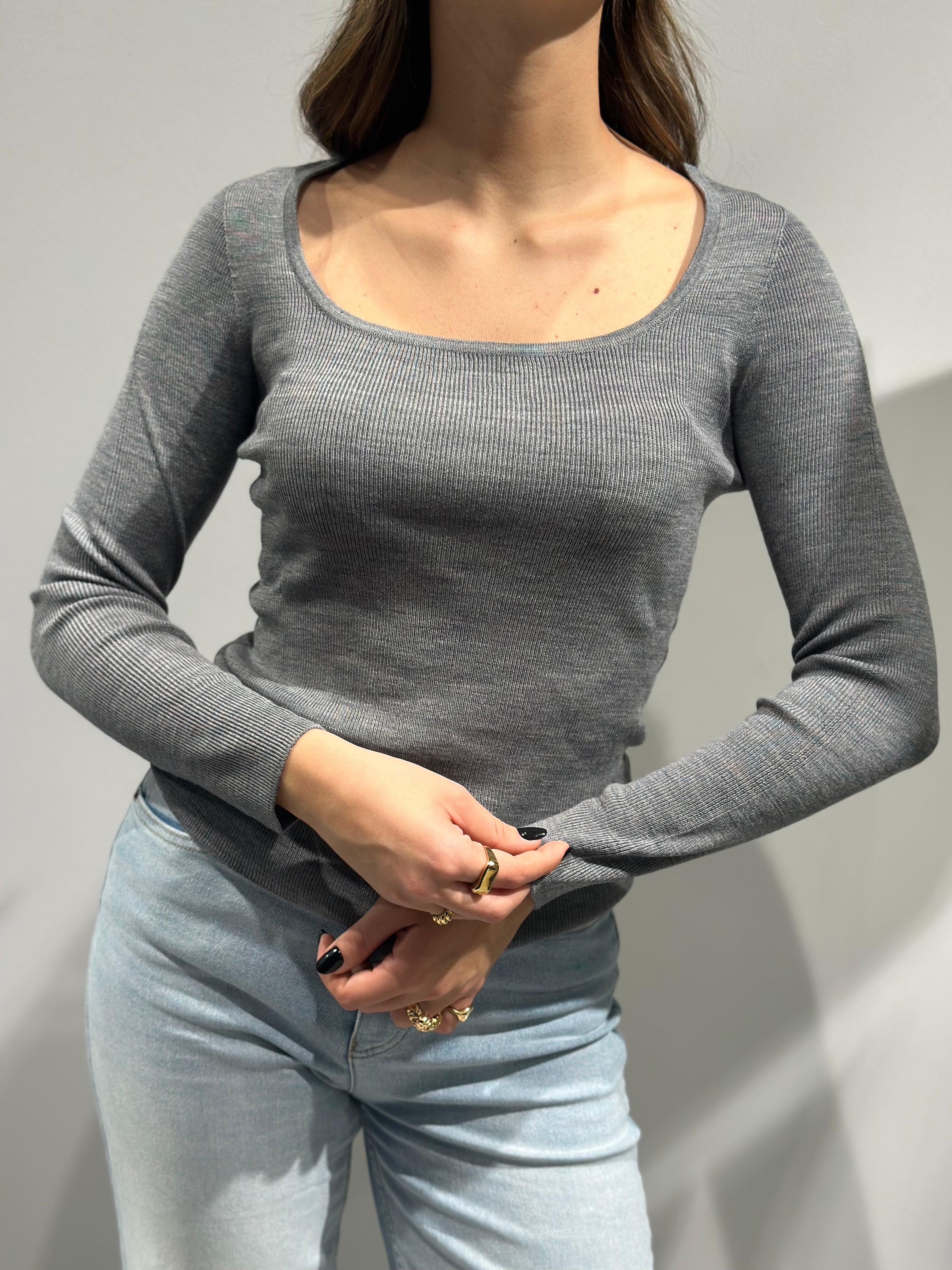 Maglia HaveOne Scollo Grigia 103 (12321965211988)