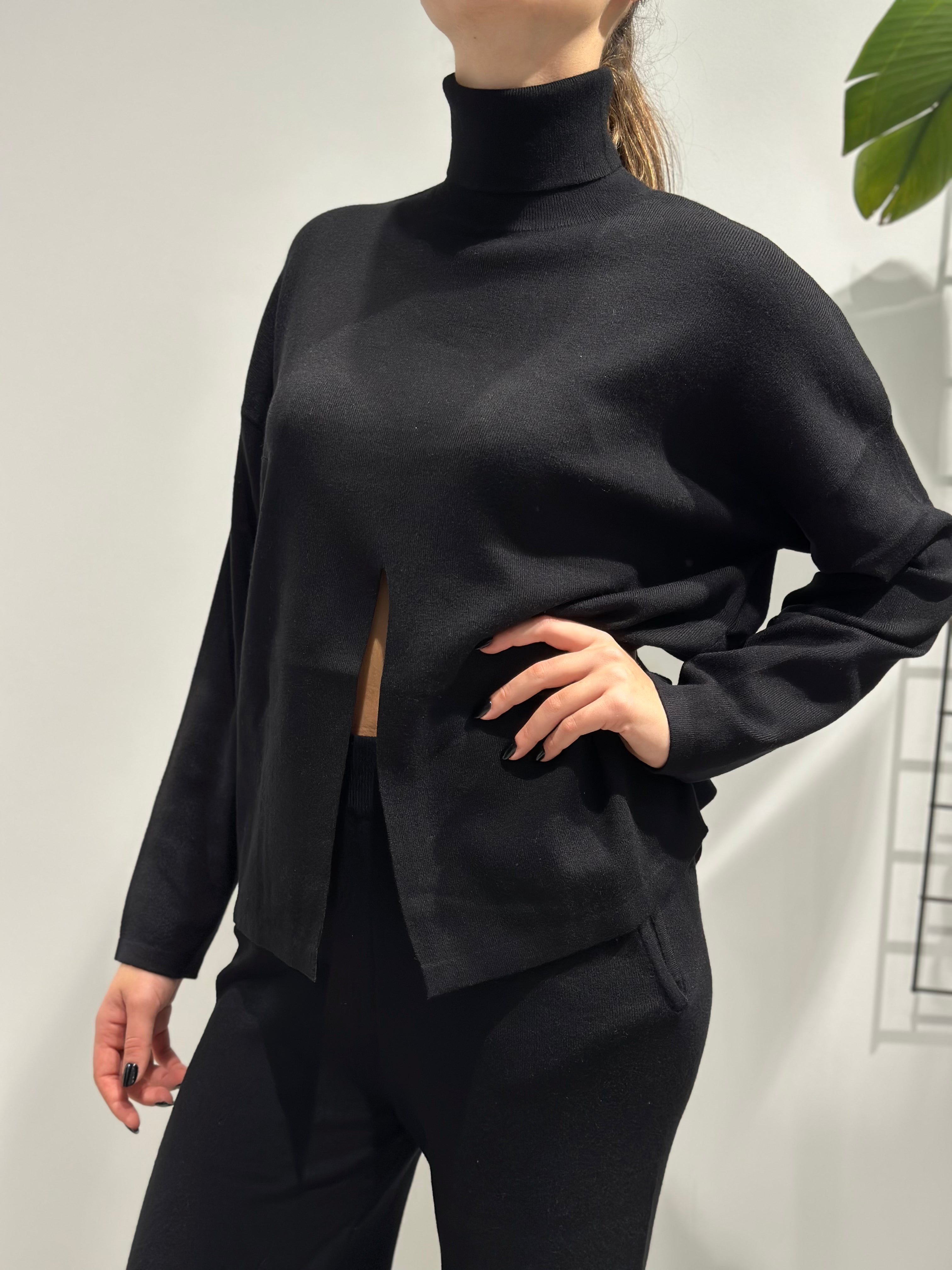 Coordinato Over-d Maglia Nero