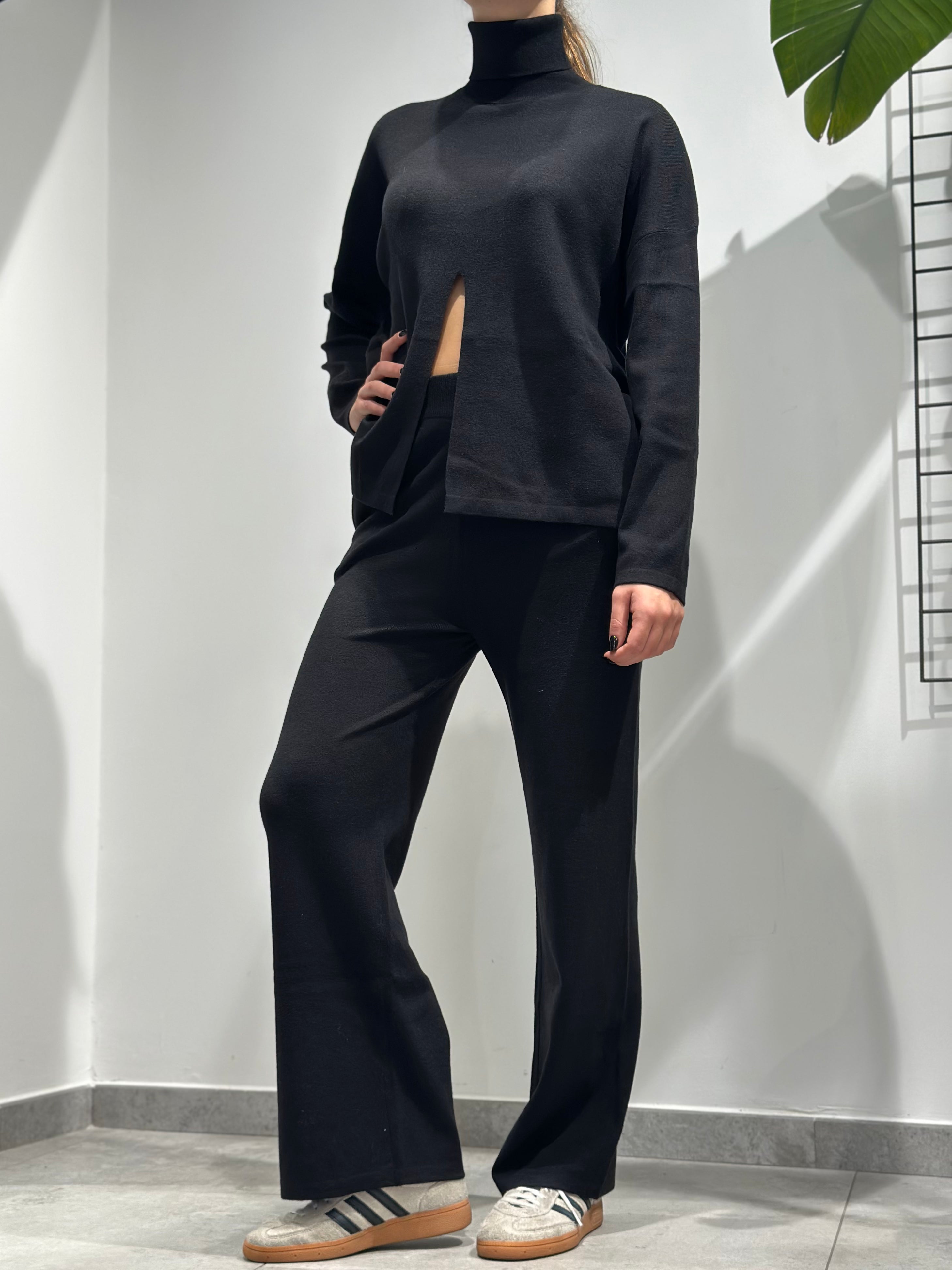 Coordinato Over-d Maglia Nero