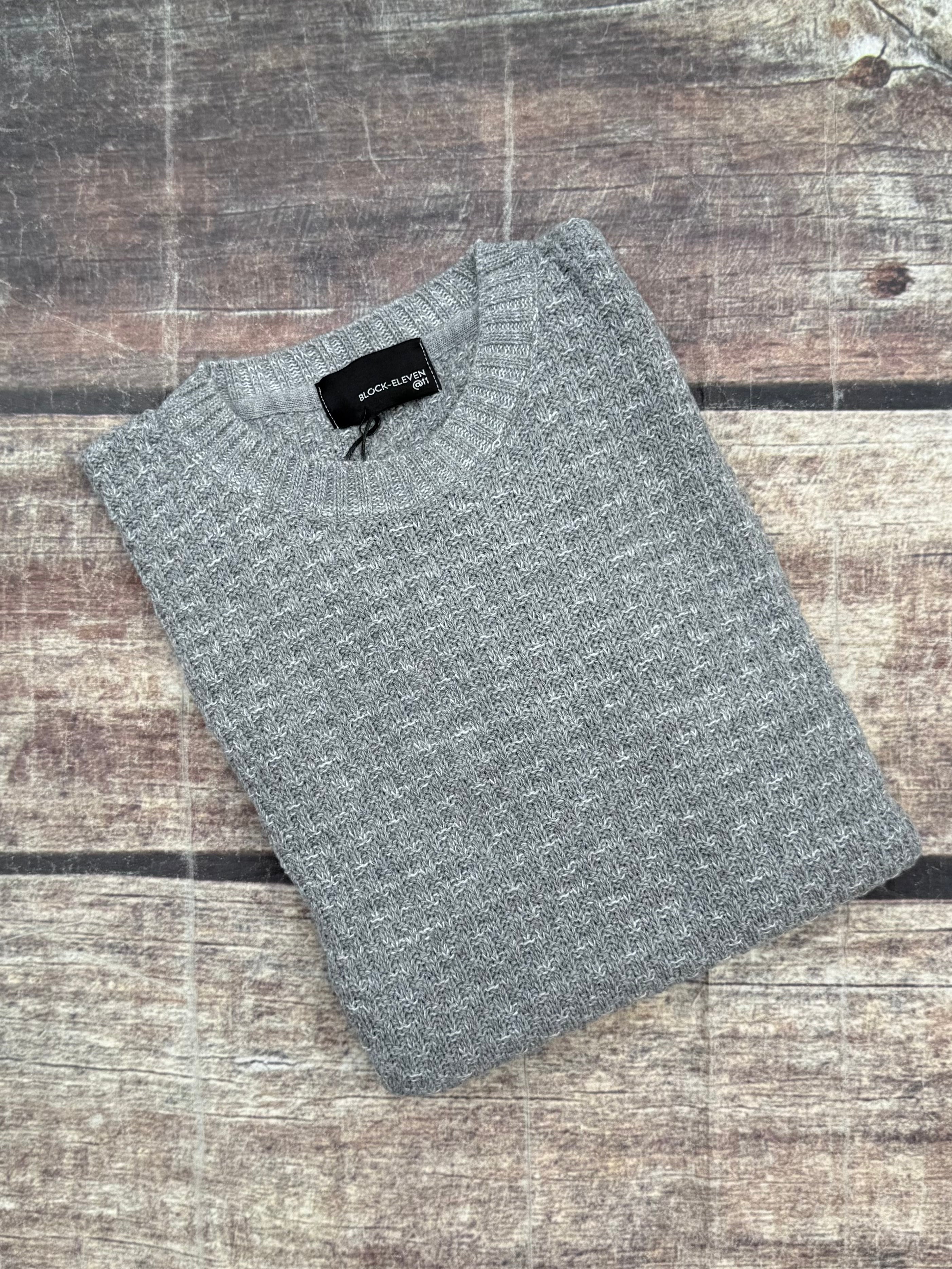 Maglione Block Eleven Bellini Bicolour Grigio-Panna (12247763910996)