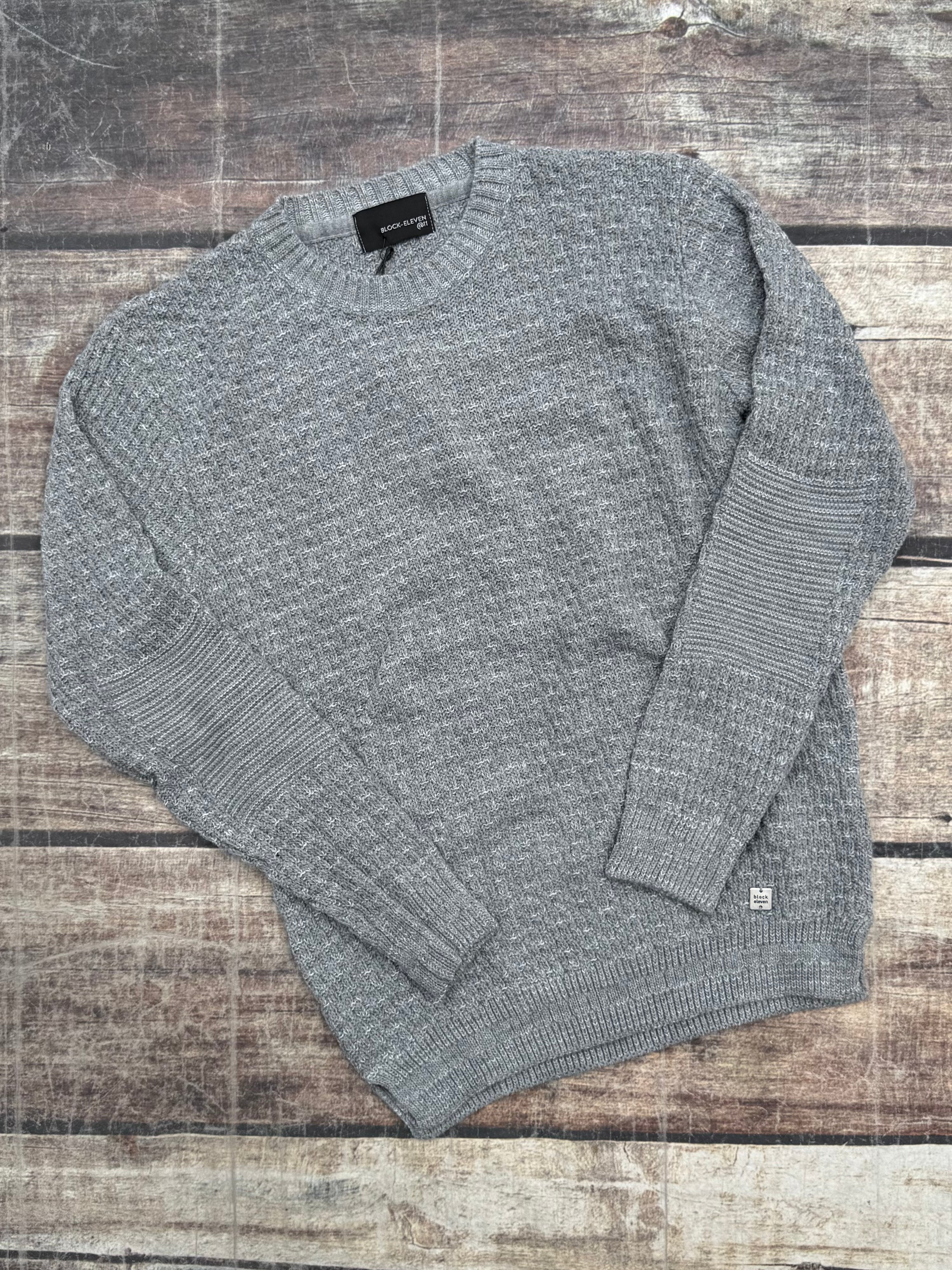 Maglione Block Eleven Bellini Bicolour Grigio-Panna (12247763910996)