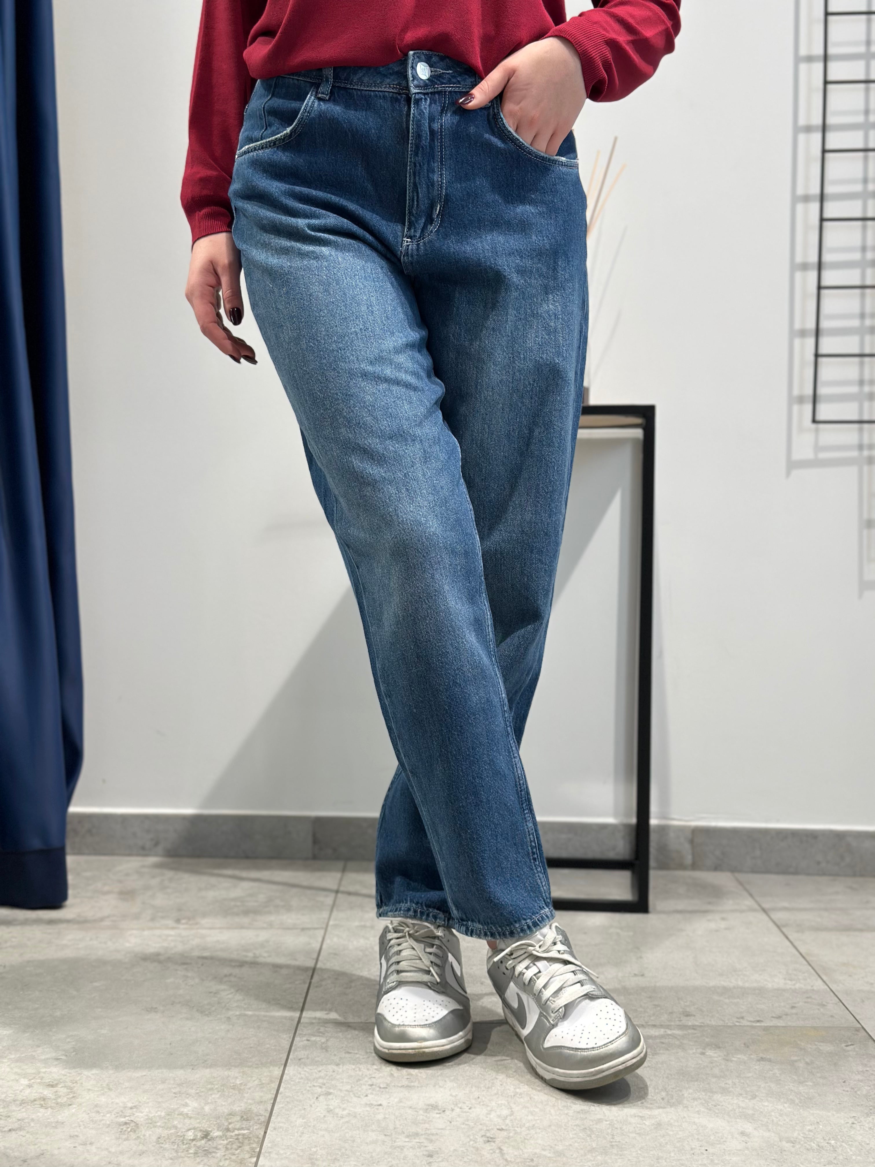 Jeans Pont Carrot Scuro (11893583151444)