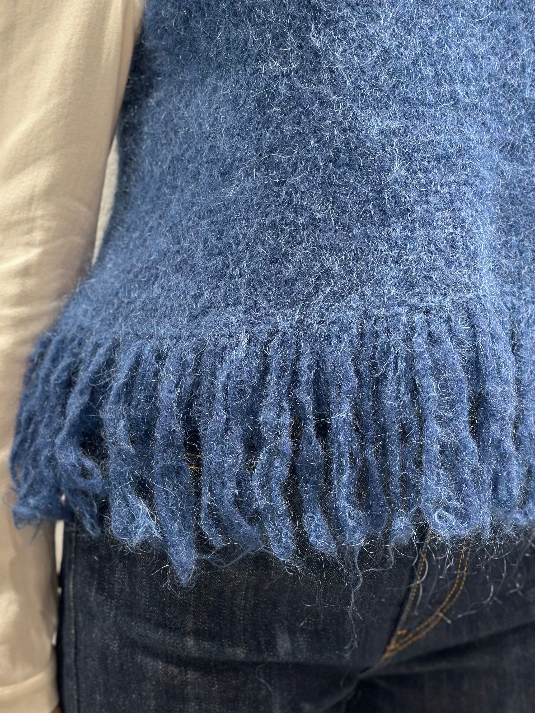 Gilet Lokita Frange Blu