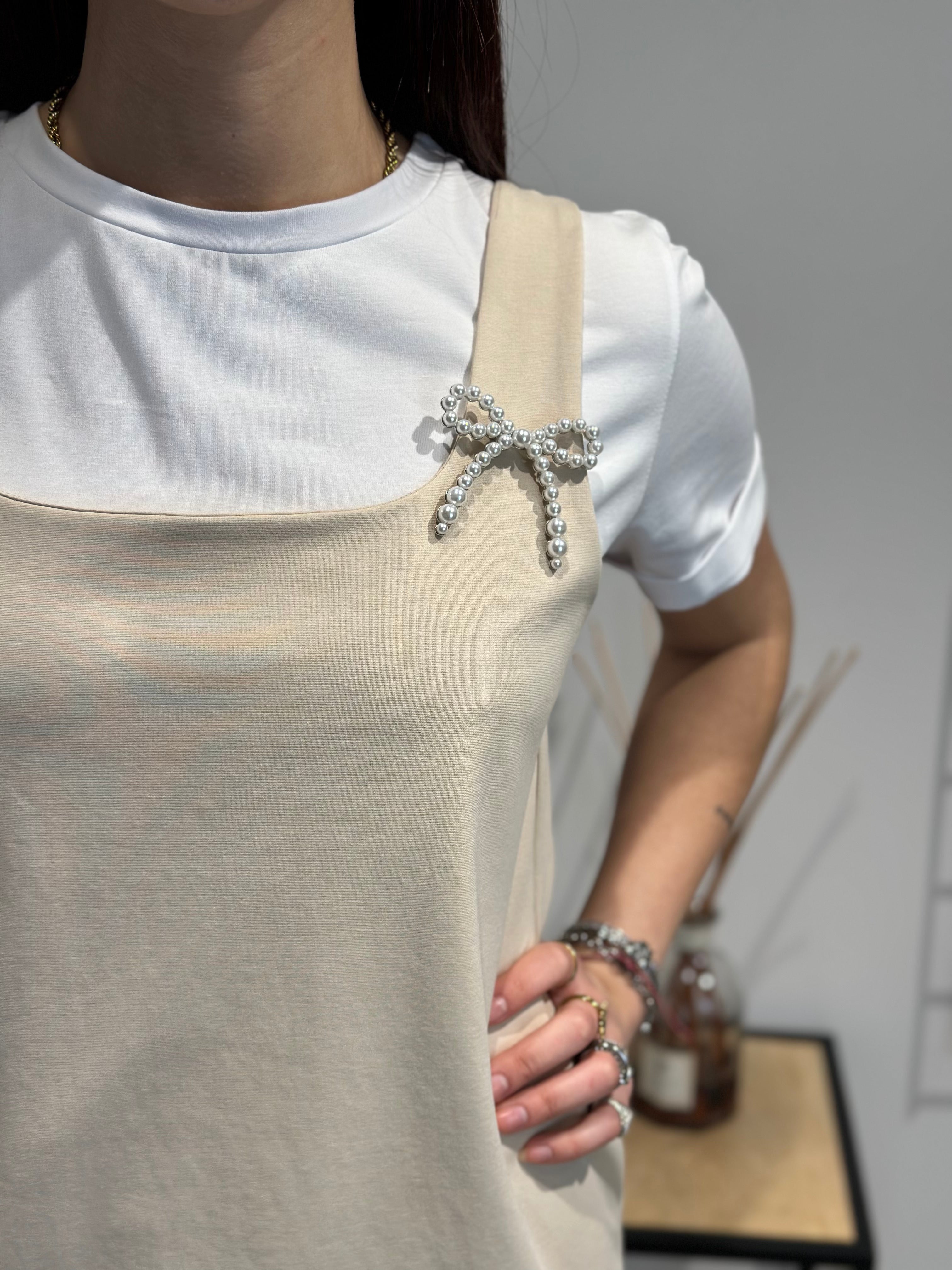 Abito Lokita Combinato Beige (11897042075988)