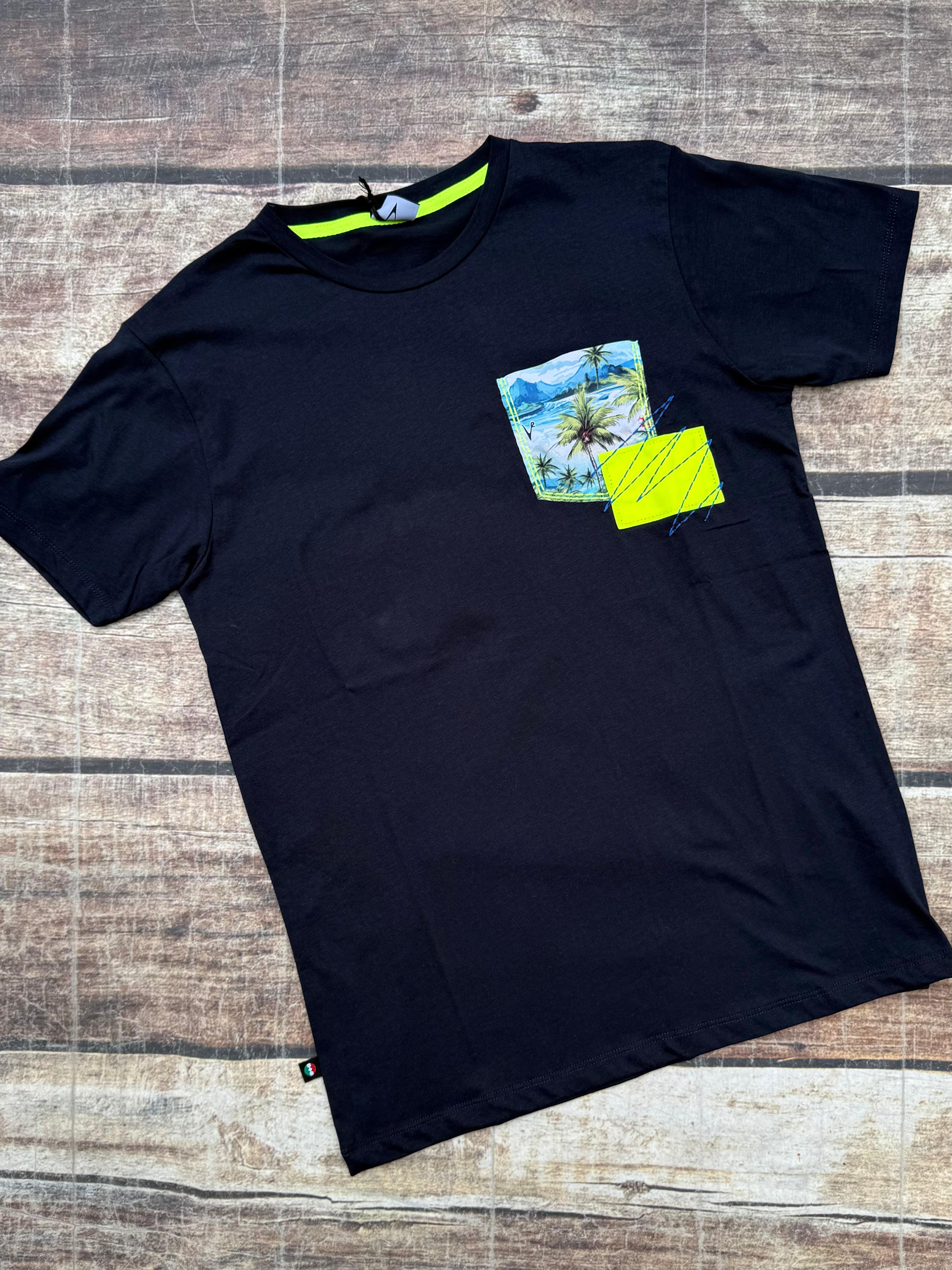 T-shirt V2 Premium Taschino Blu (11899437351252)