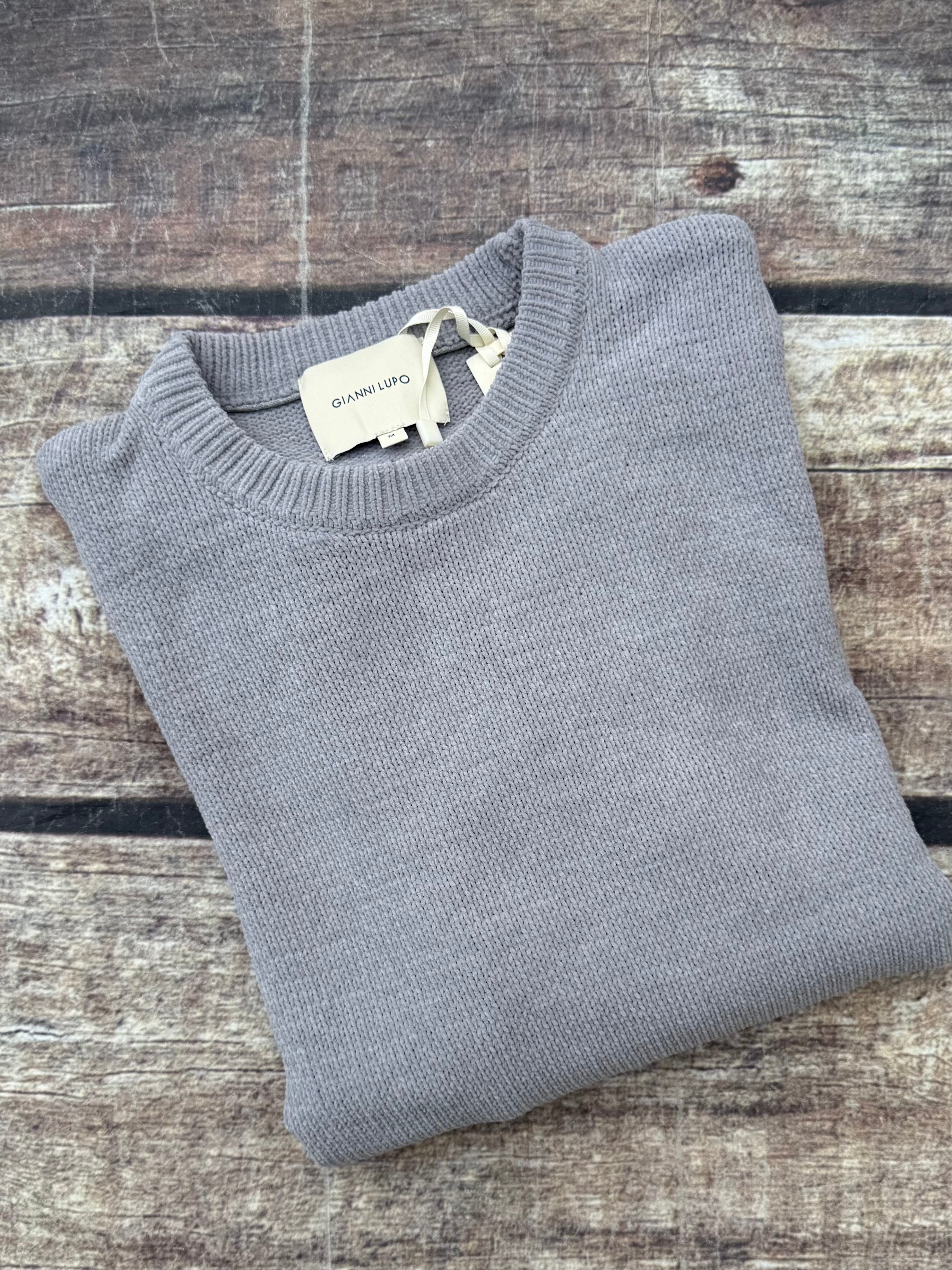 Maglione Gianni Lupo Ciniglia Grigio 535 (12245638644052)