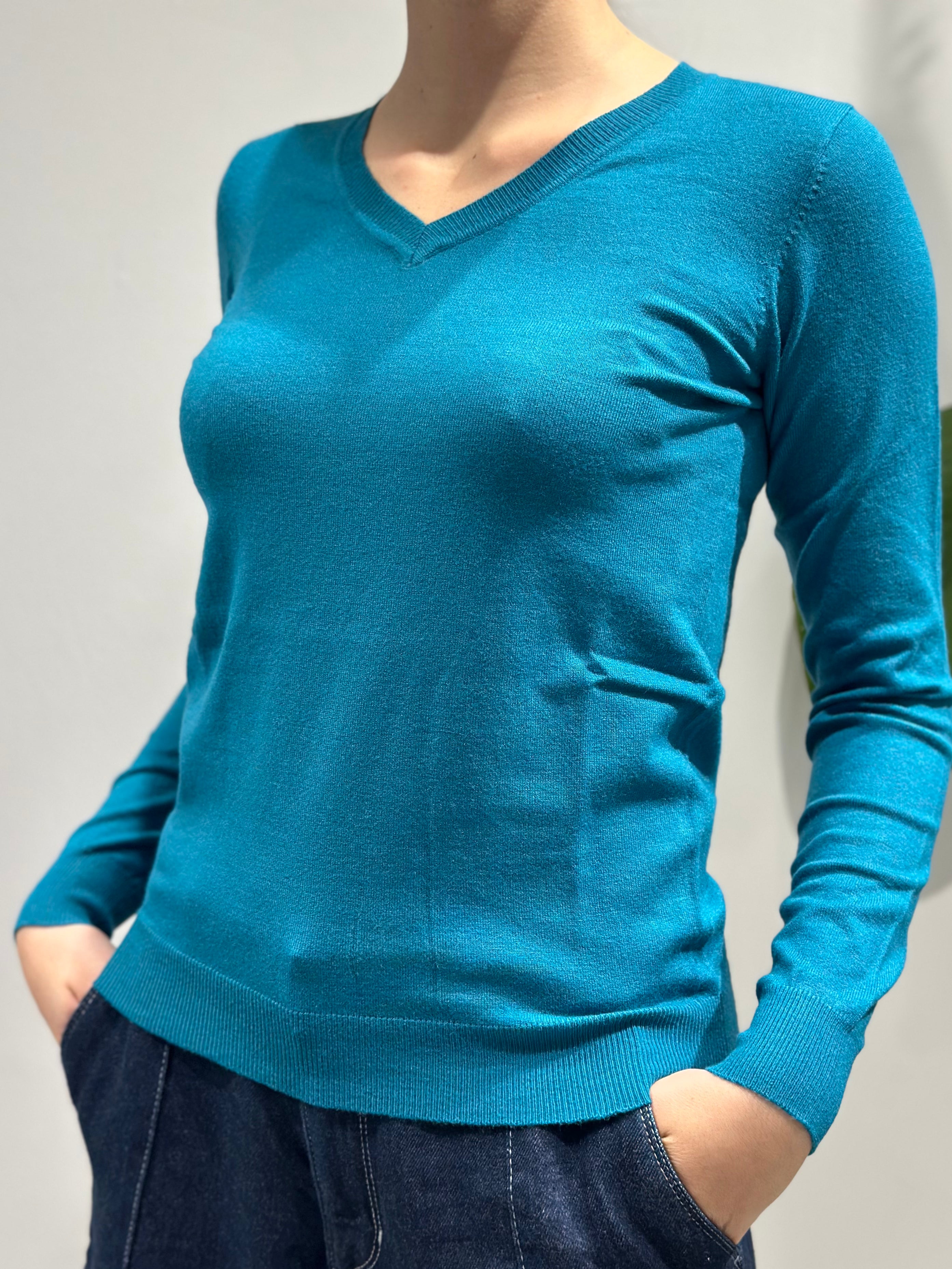 Maglioncino Over-d Scollo V Ottanio M15