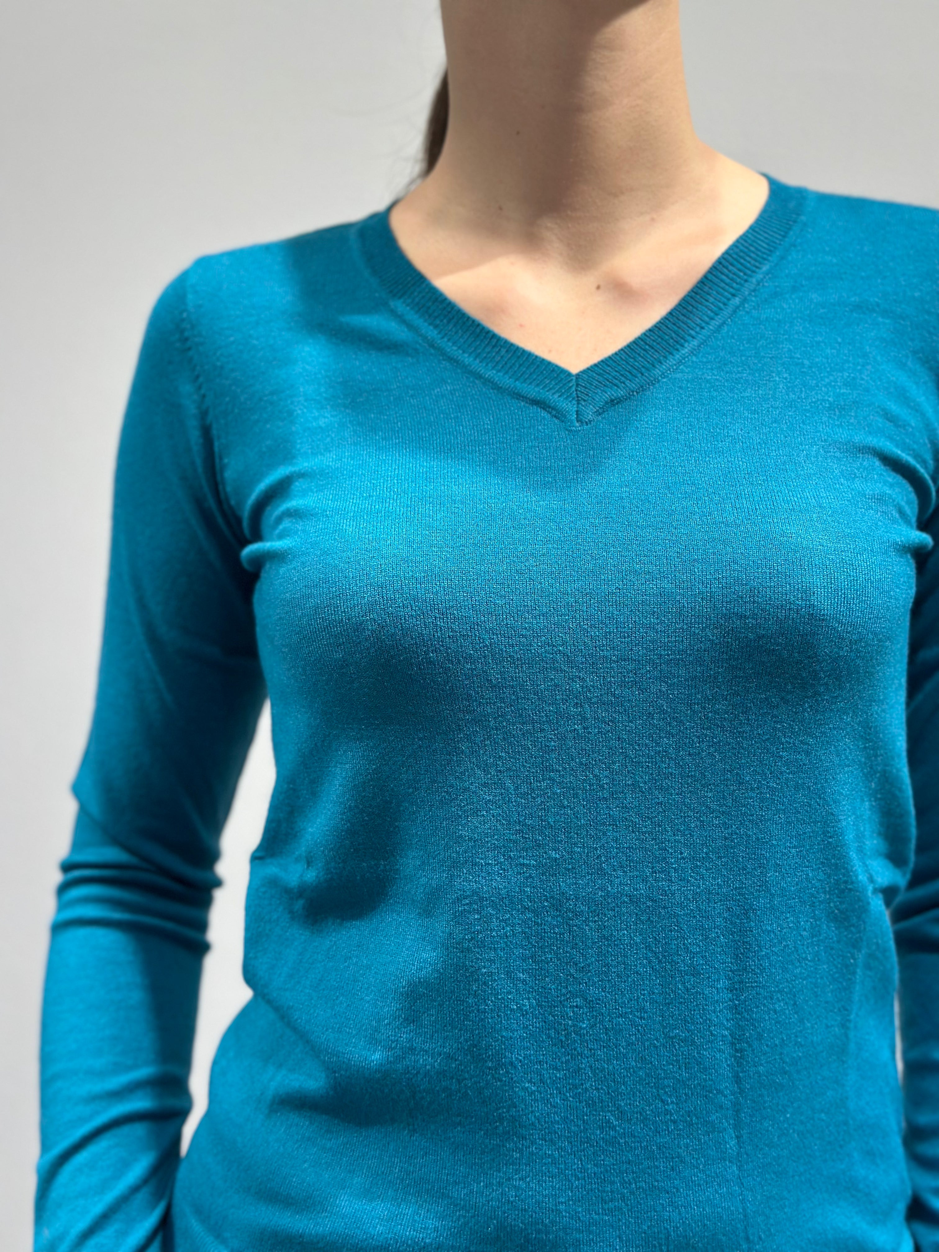 Maglioncino Over-d Scollo V Ottanio M15