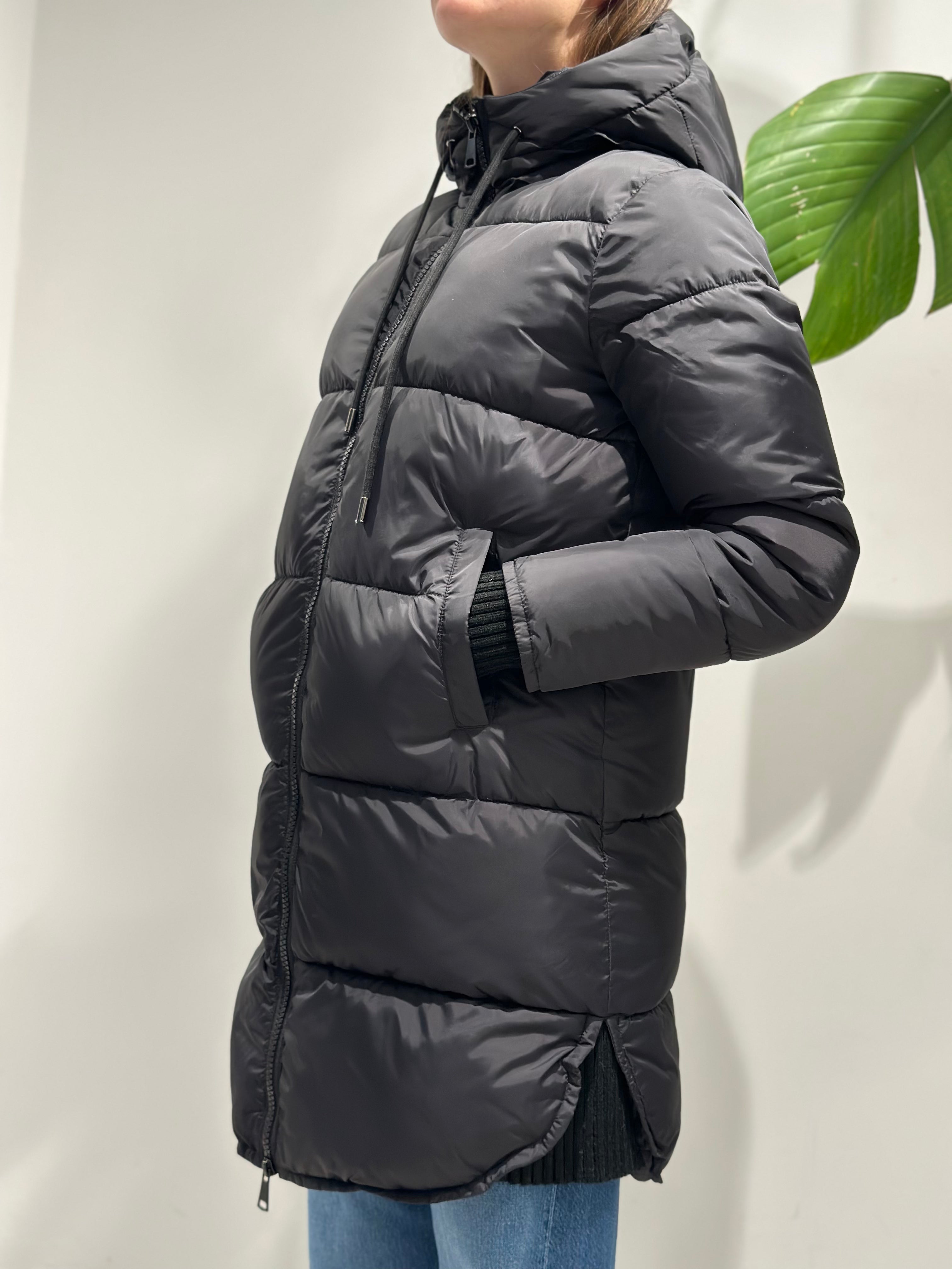 Piumino Lokita Lungo Nero